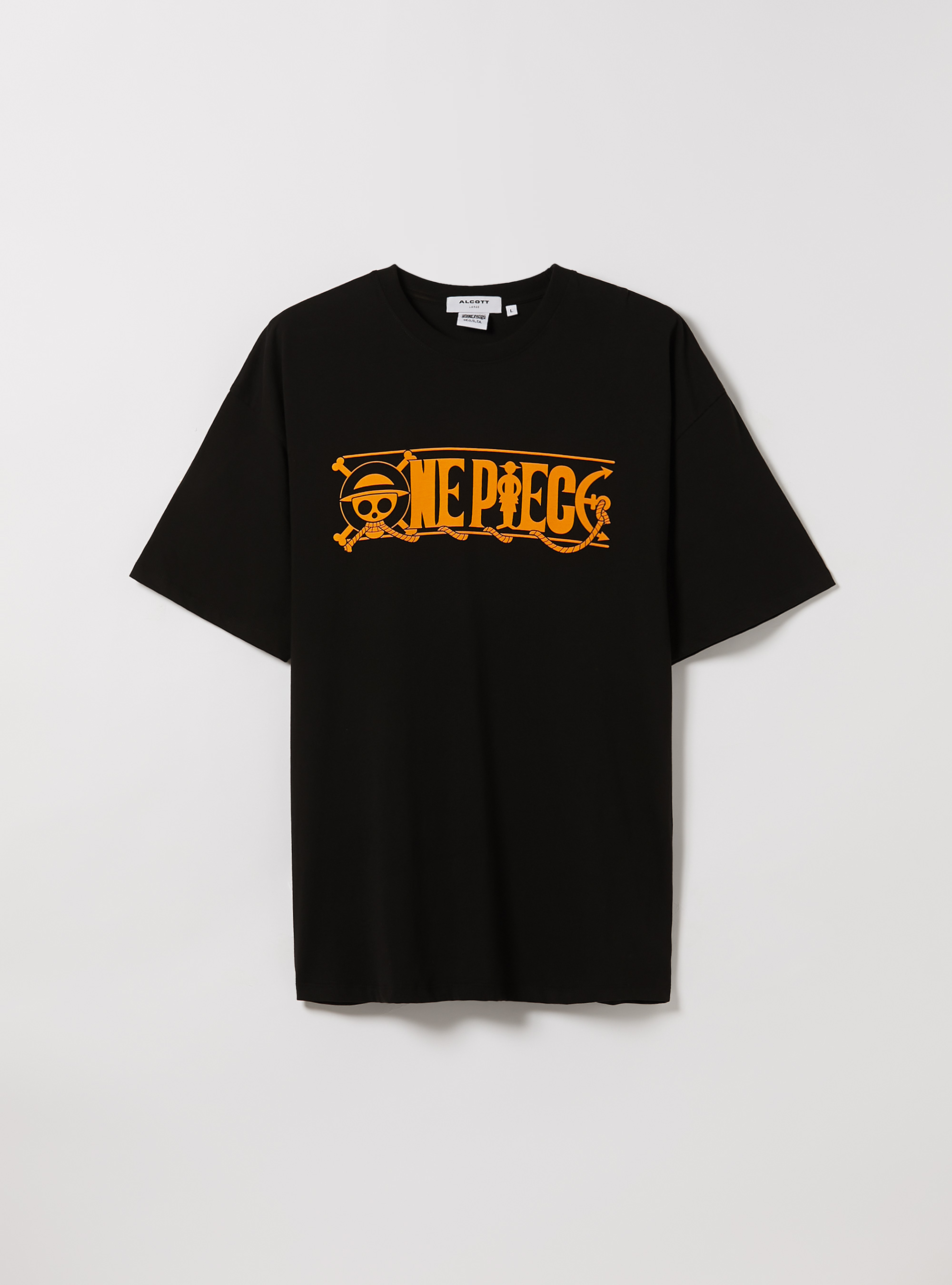 One Piece / Alcott oversized T-shirt, BK1 BLACK