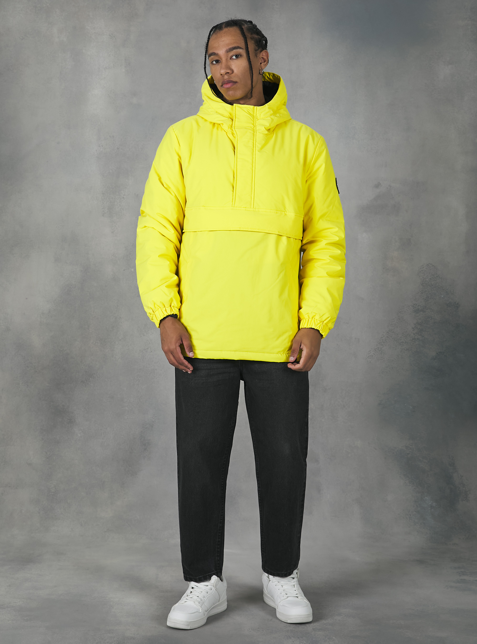 Anorak jacket with recycled padding, YE2 YELLOW MEDIUM