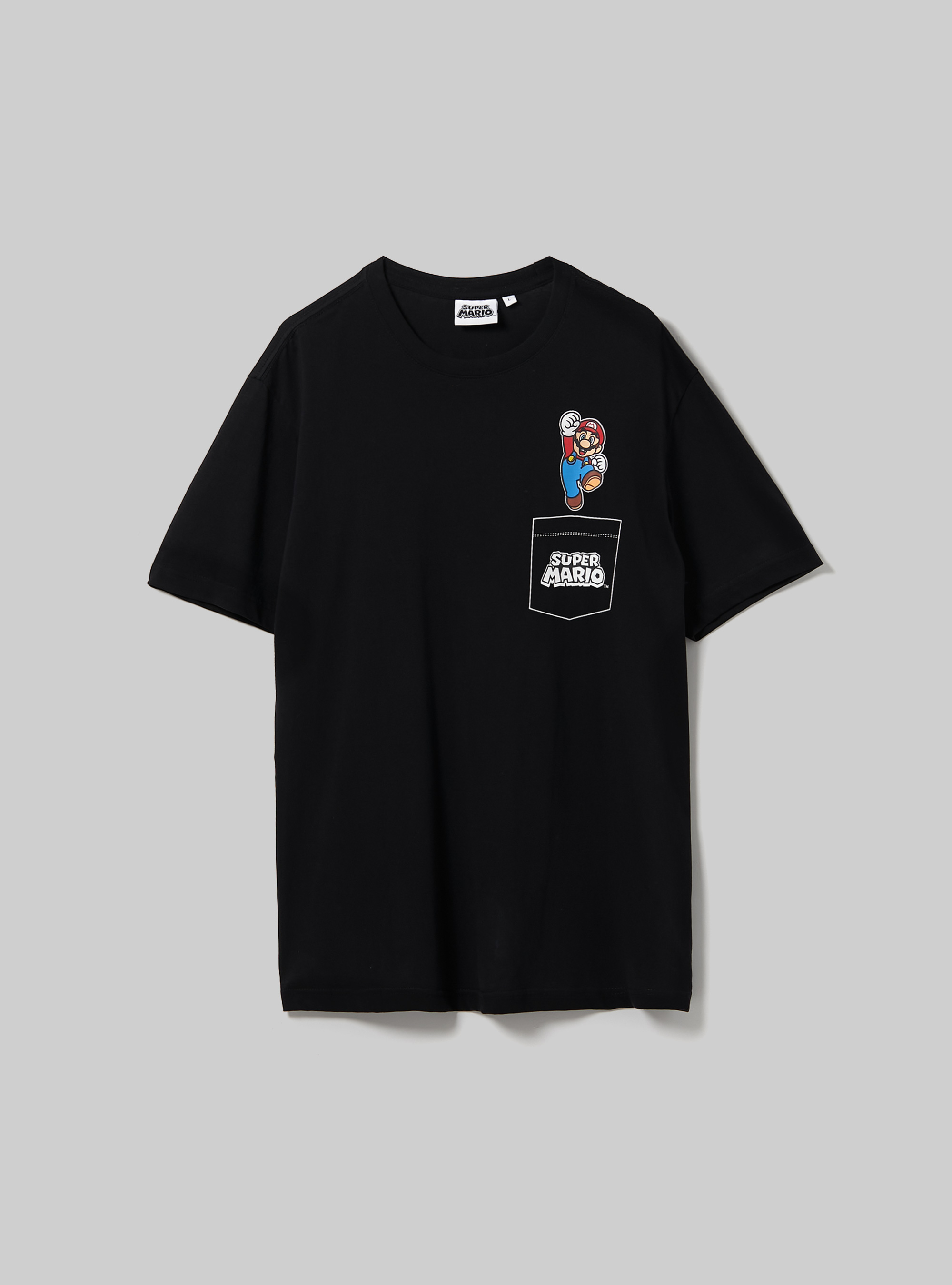 Super Mario / Alcott T-shirt, BK1 BLACK