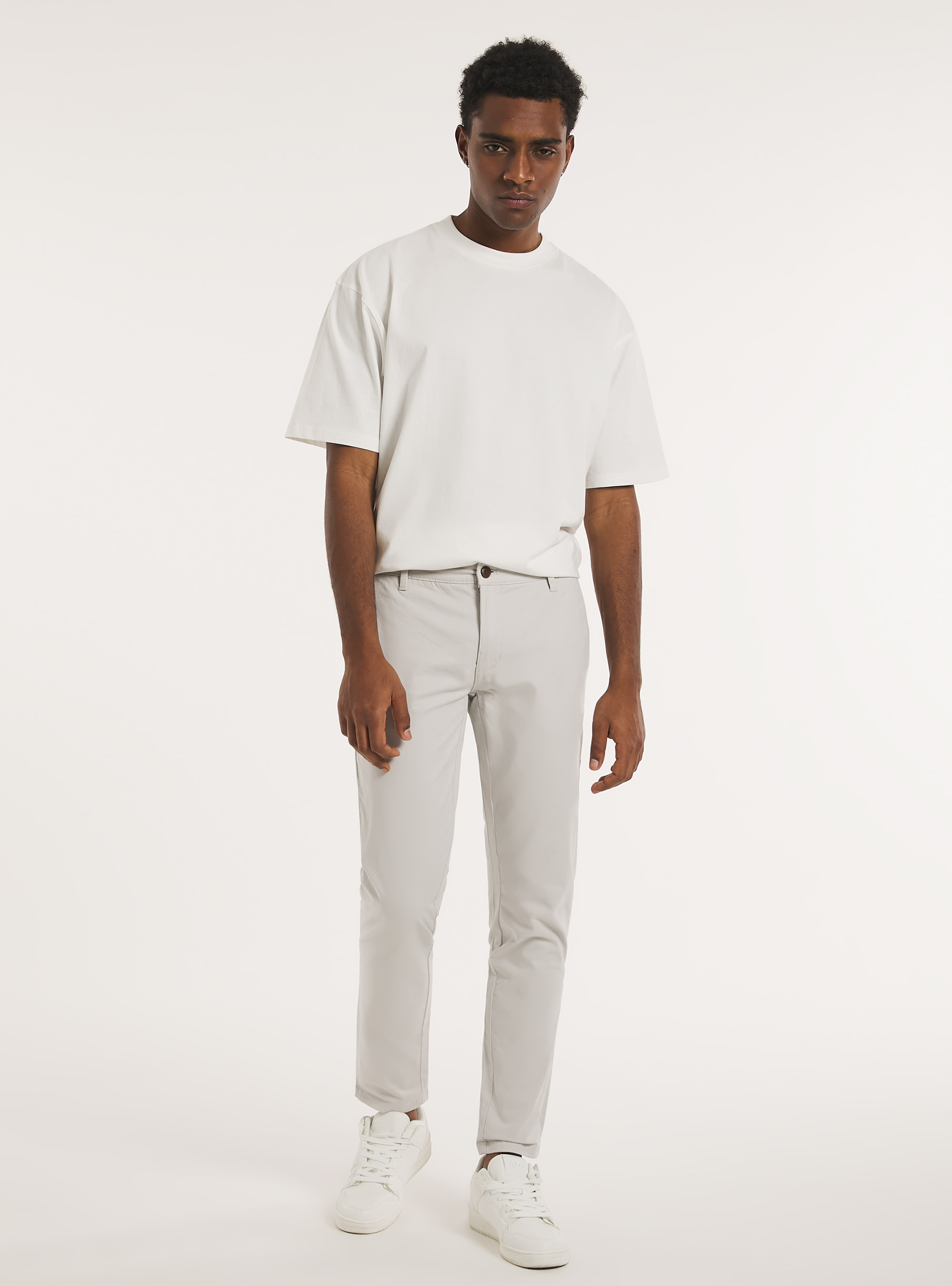 Skinny fit stretch twill chinos, SA3 SAND LIGHT