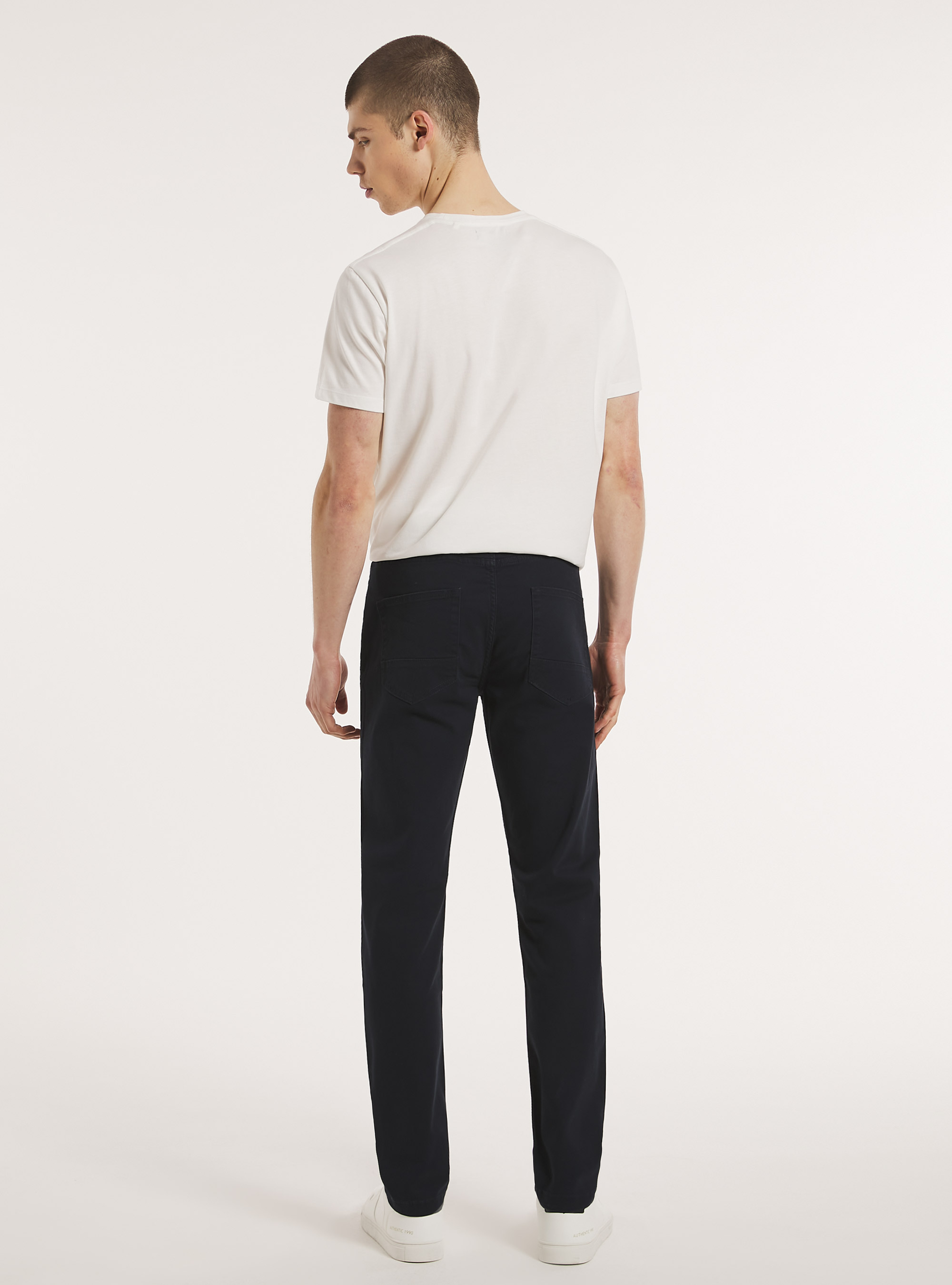 Pantalon skinny en coton, NA1 NAVY DARK