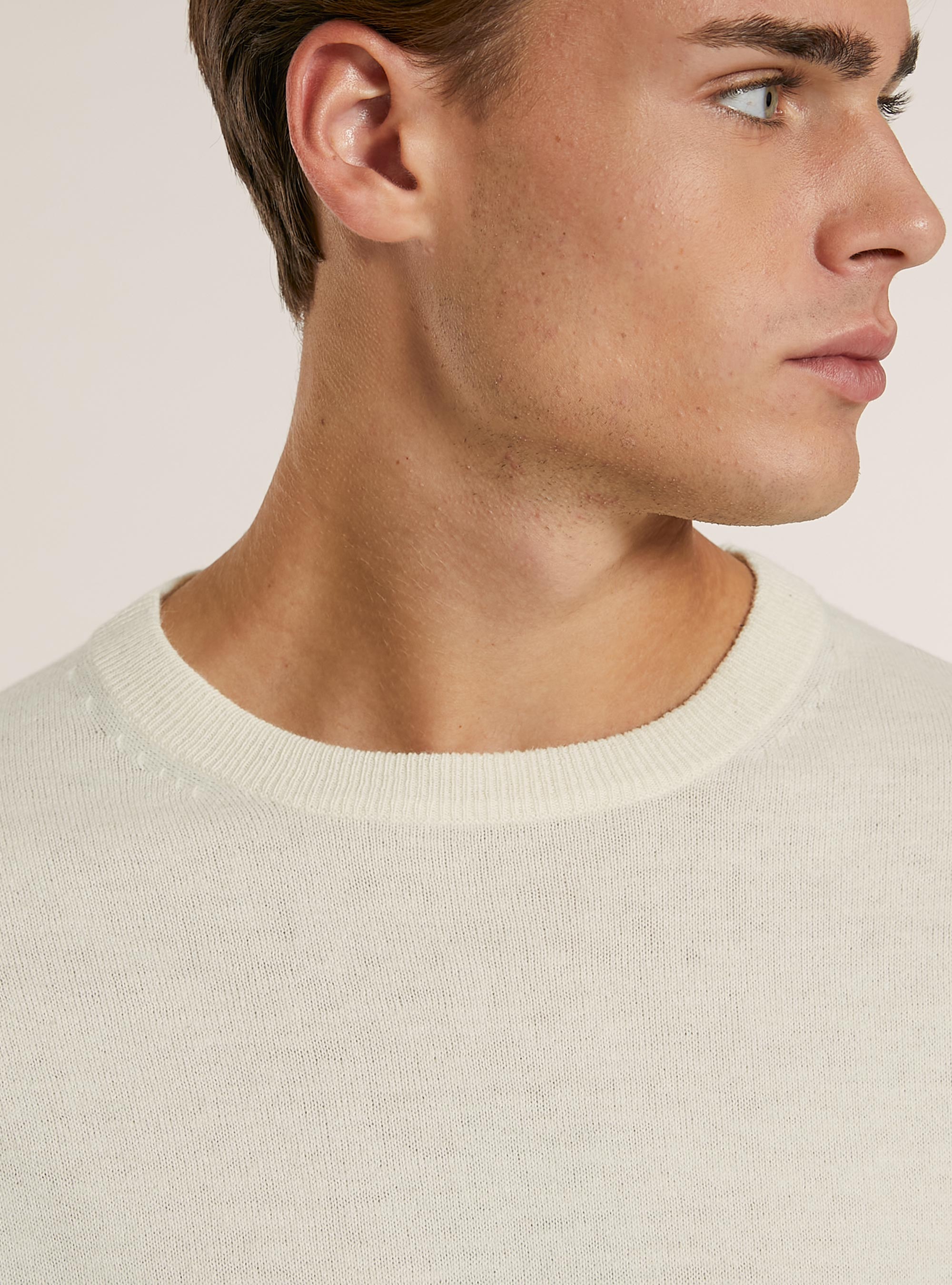 Cashmere-blend pullover, WH1 OFF WHITE