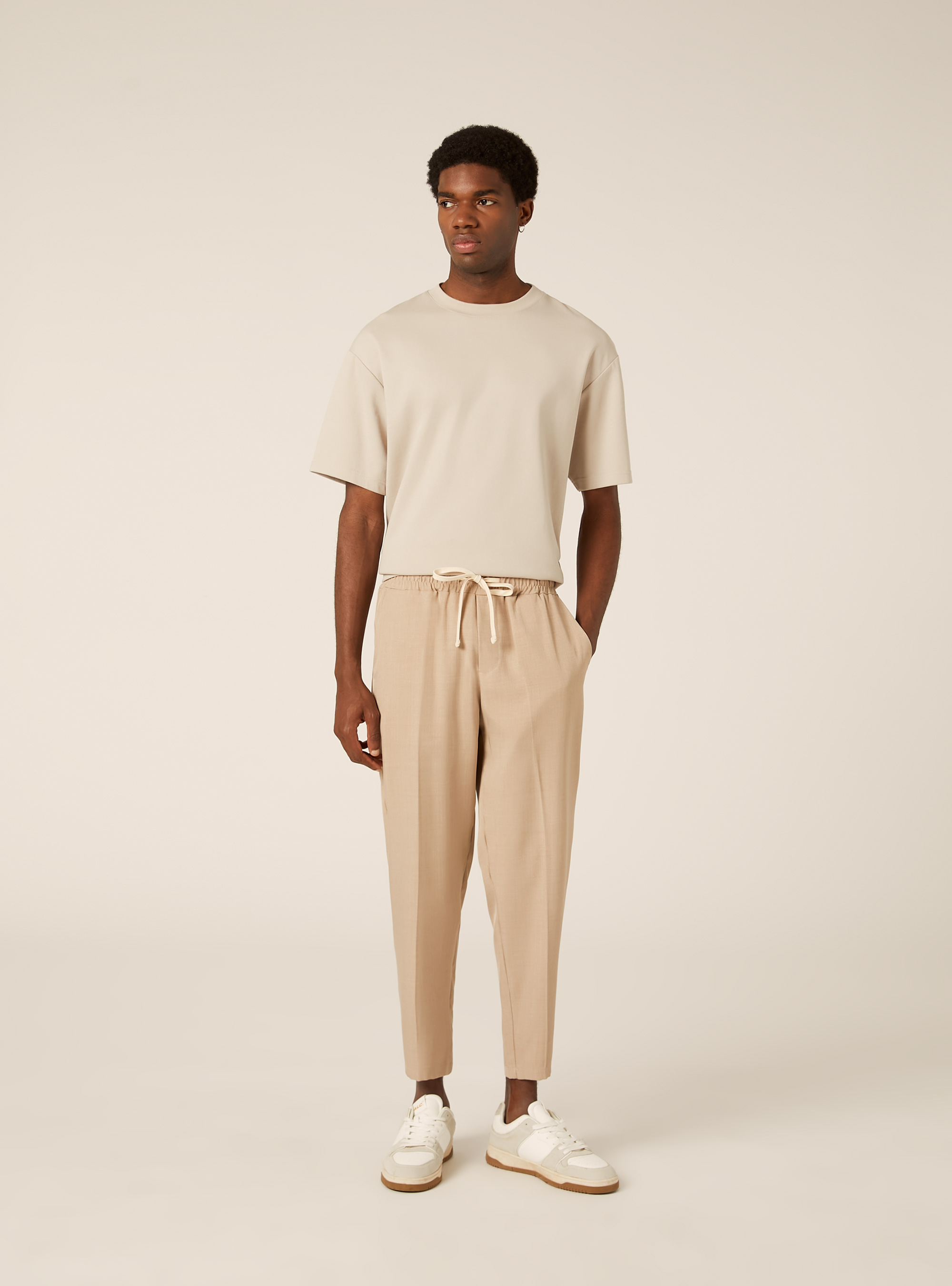 Tailored Jogger Trousers, BG3 BEIGE LIGHT