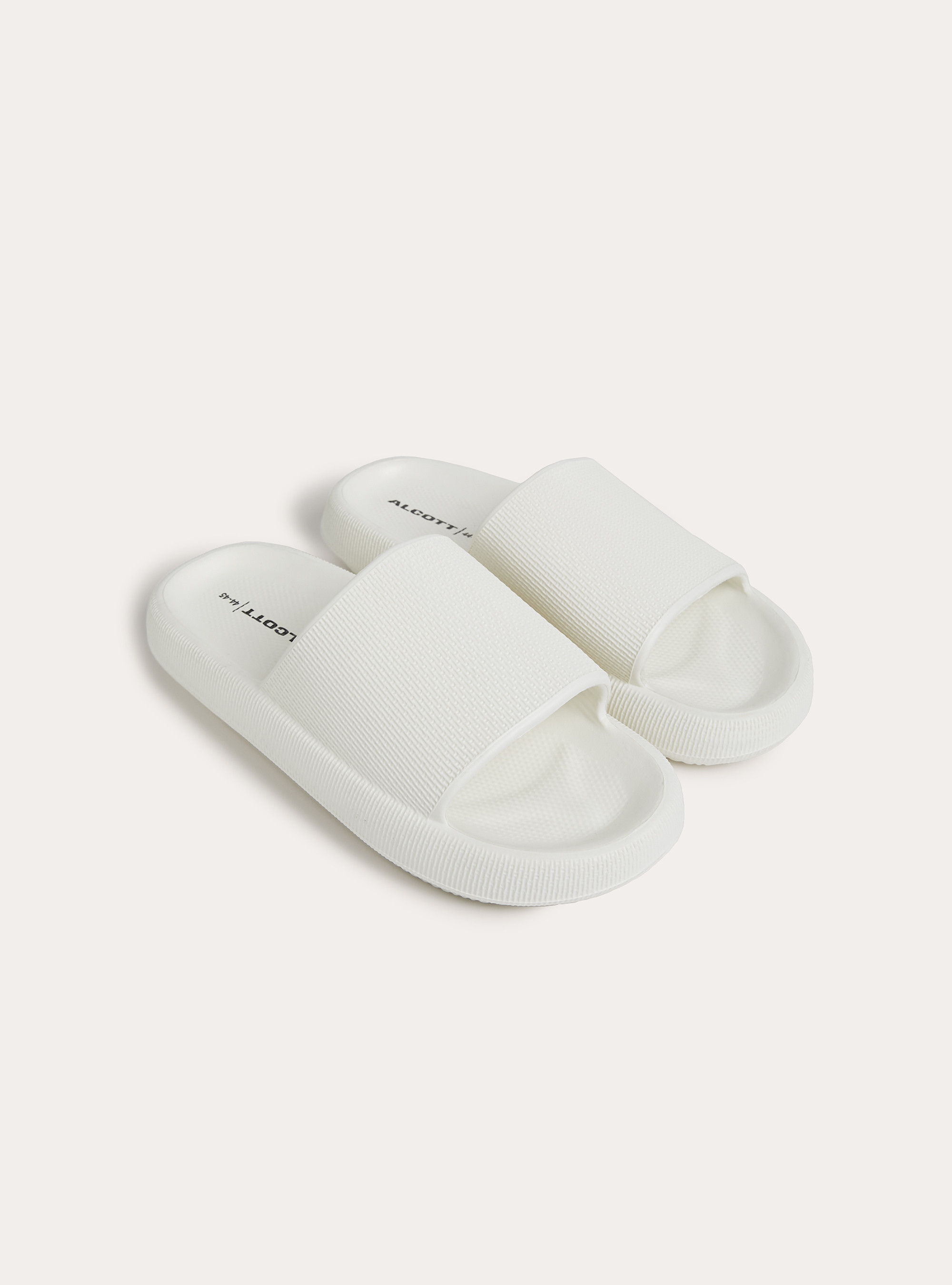 Sandali bassi con suola spessa, WH1 OFF WHITE