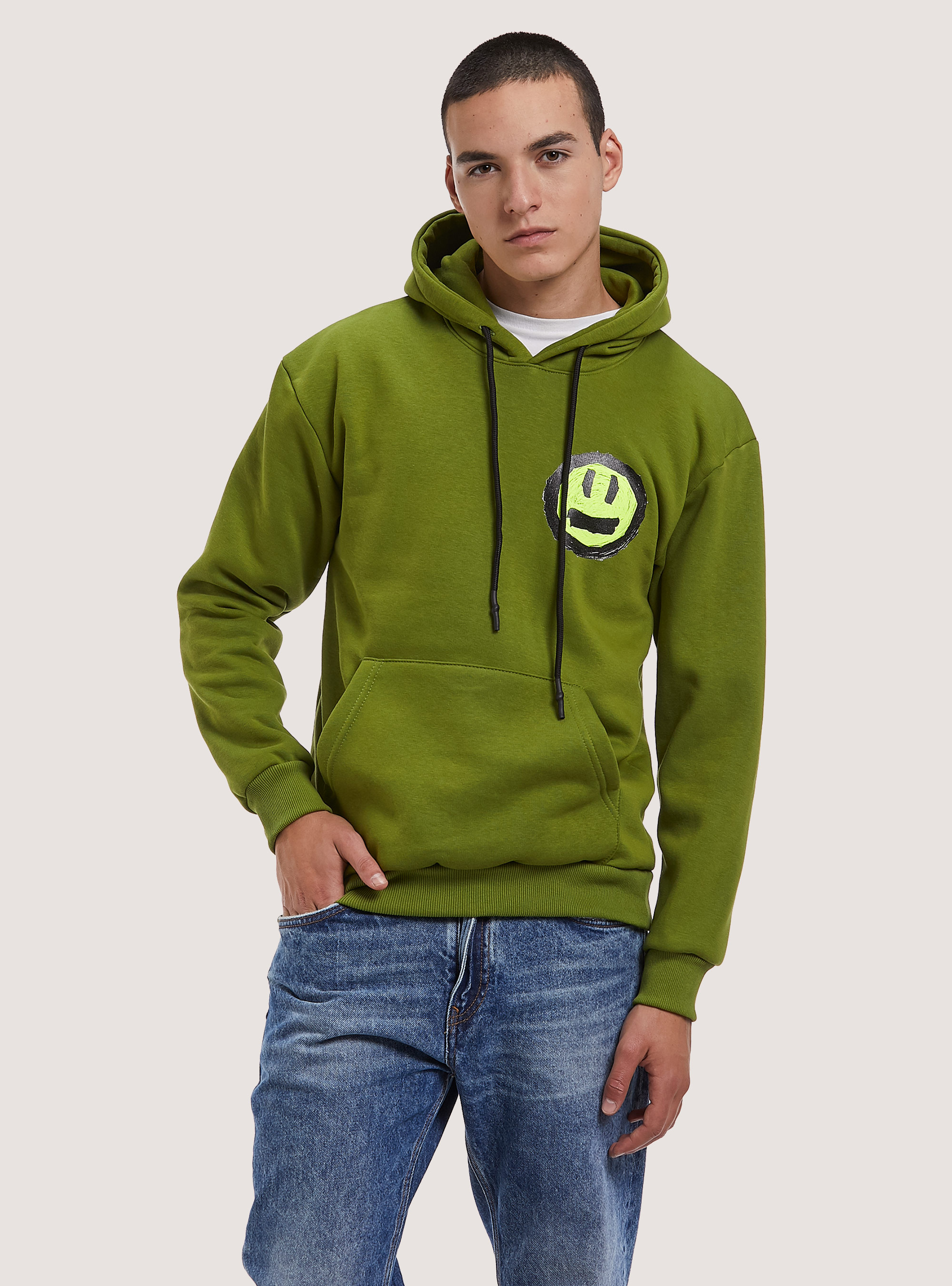 Felpa con stampa Smile Collection, KY2 KAKY MEDIUM