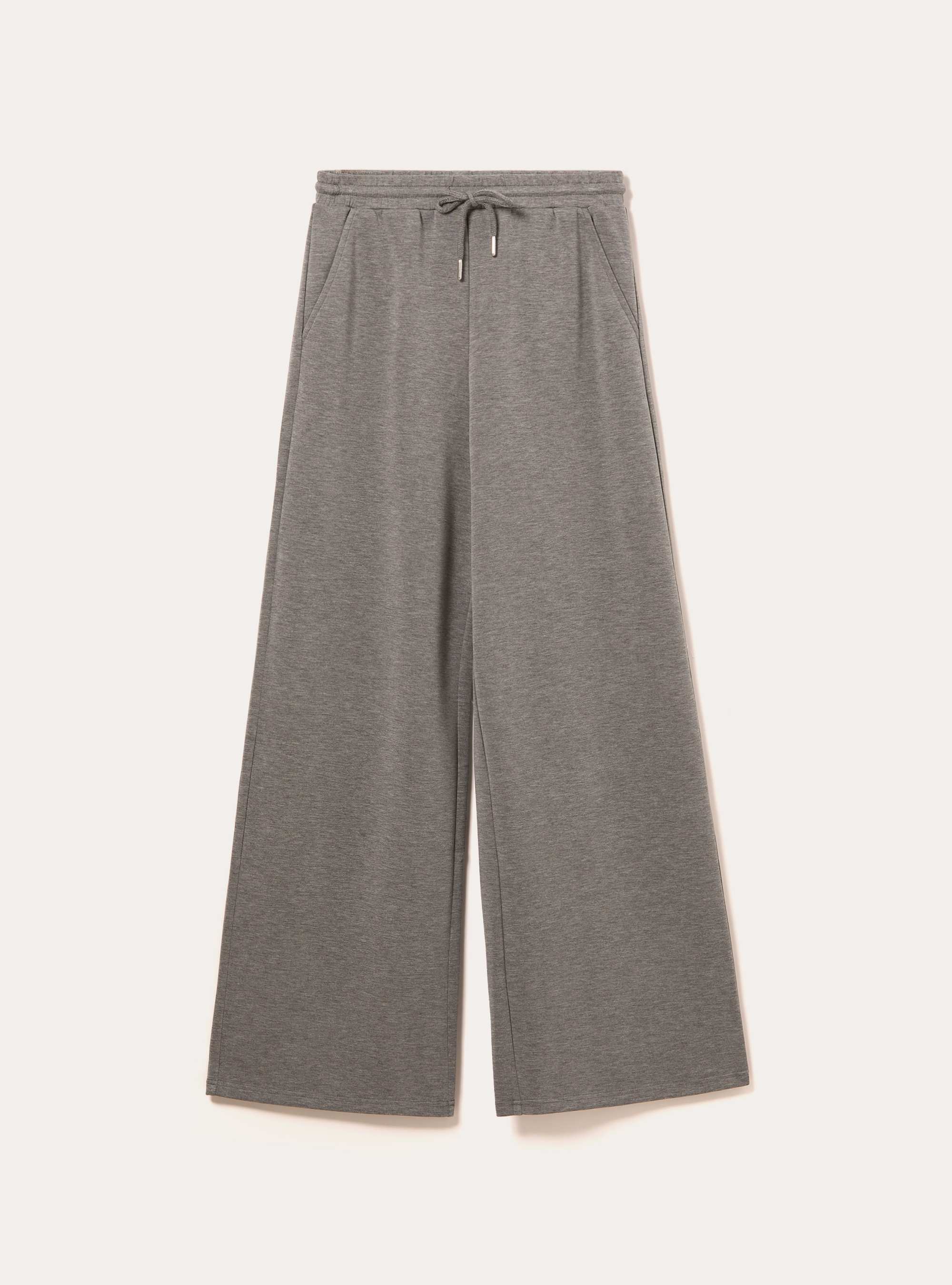 Jogger wide leg soft touch, MGY1 GREY MEL DARK