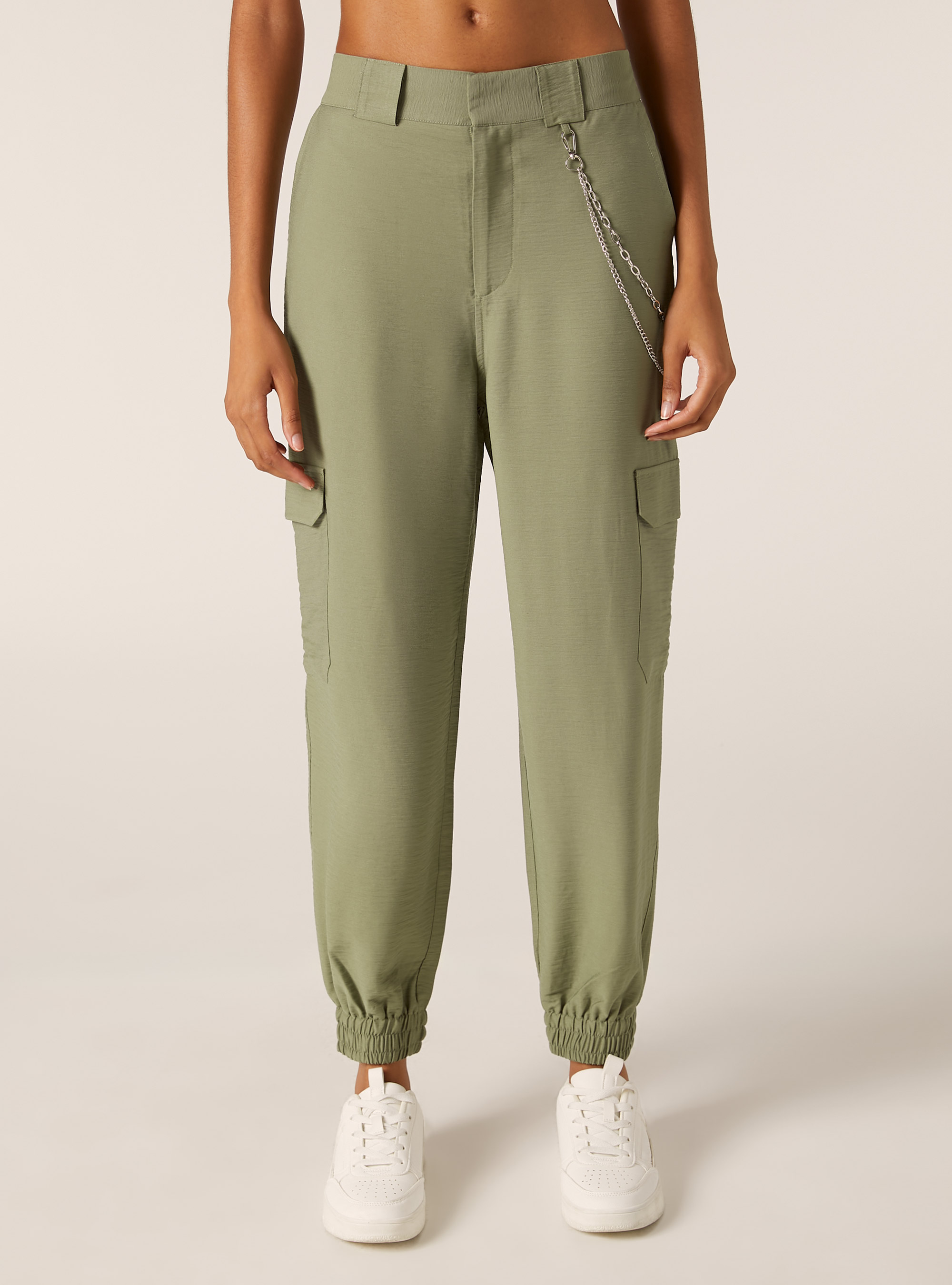 Pantaloni jogger con catena, KAKY MEDIO