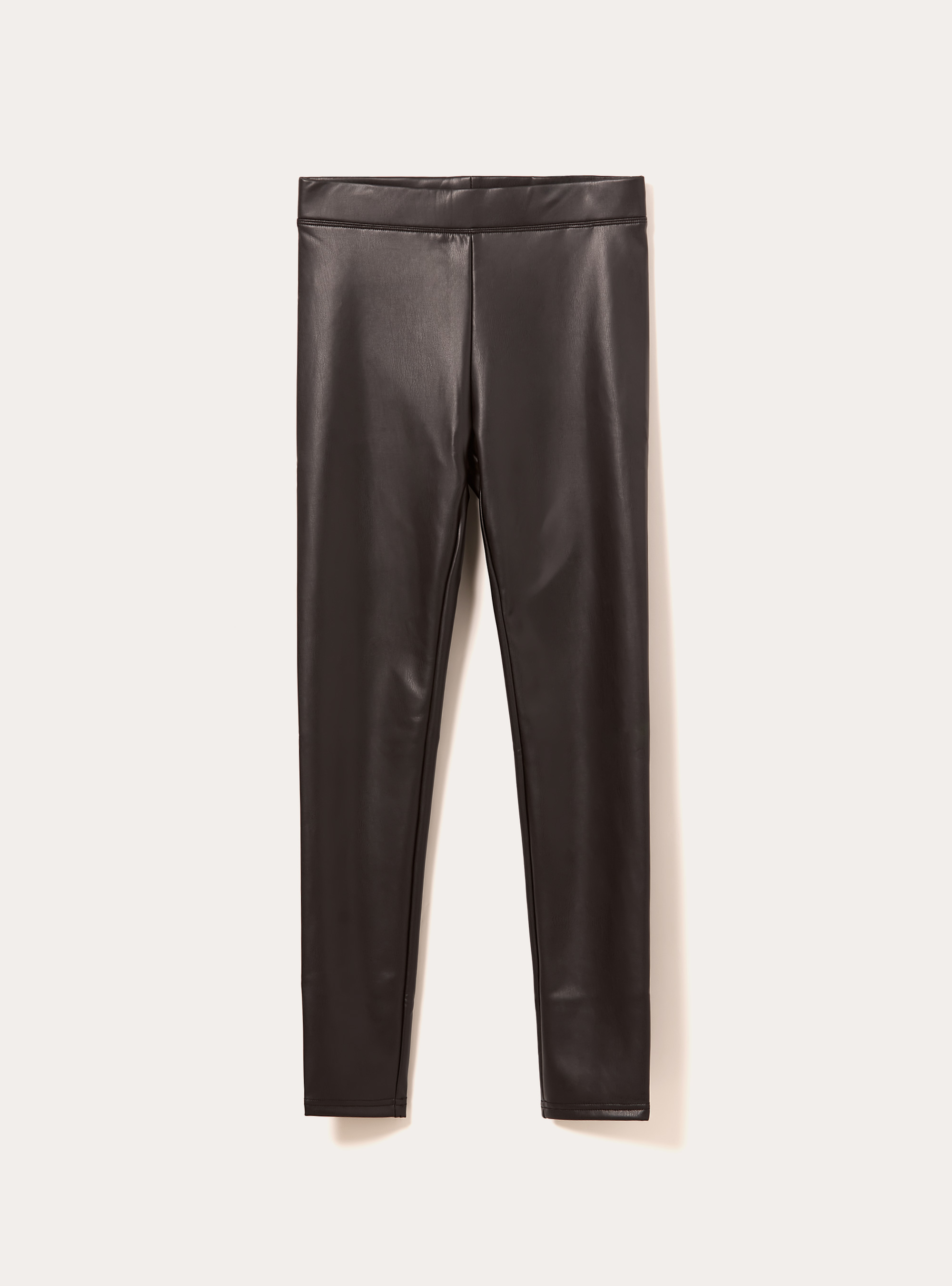 Leather-effect leggings, BK1 BLACK