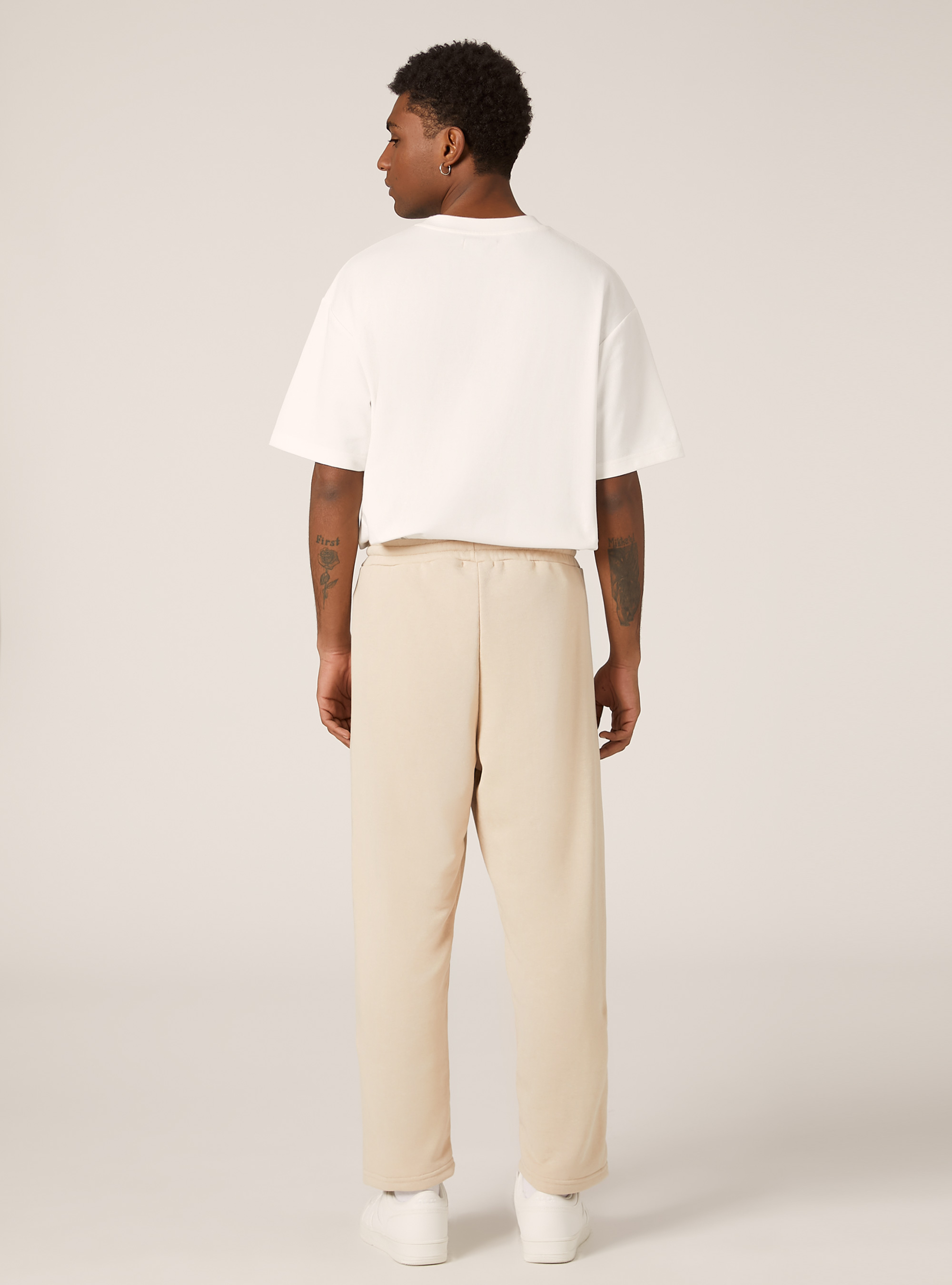 Pantaloni jogger marmorizzati, BG3 BEIGE LIGHT