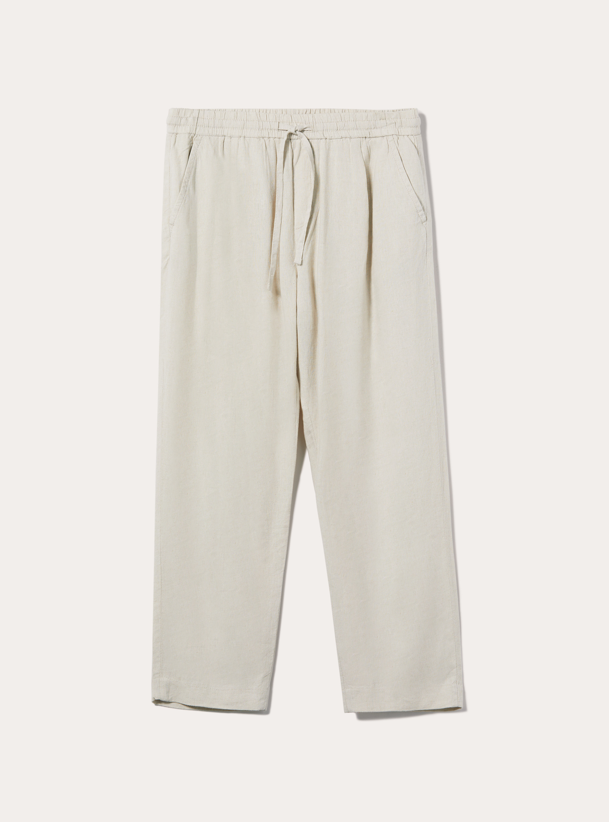 Pantalon jogger en lin, SA3 SAND LIGHT