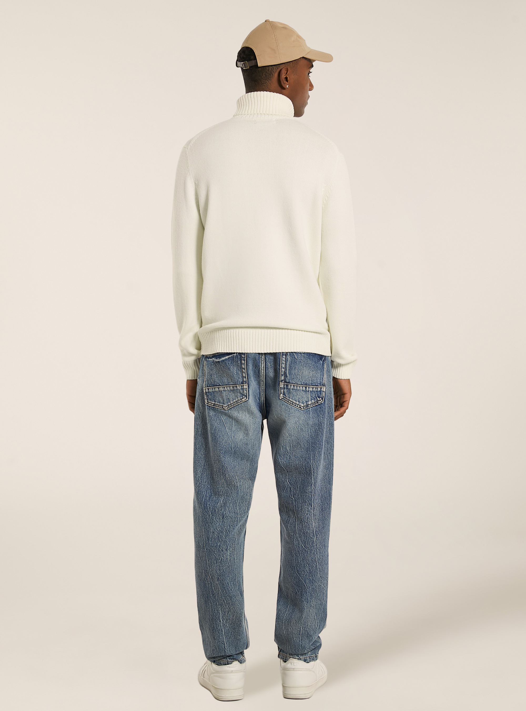 Maglione collo alto, WH2 WHITE