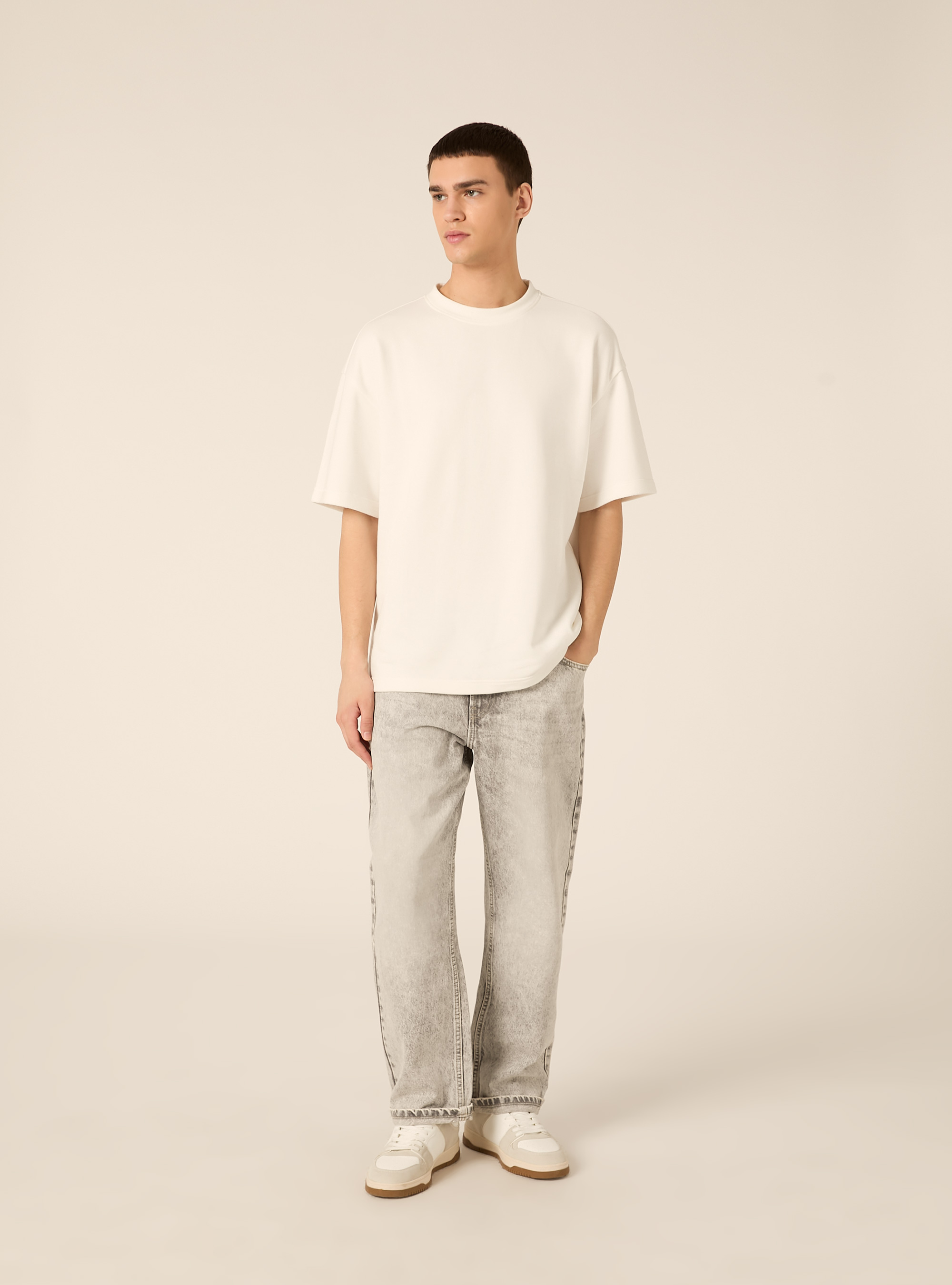 Tapered fit jeans, D00G GREY