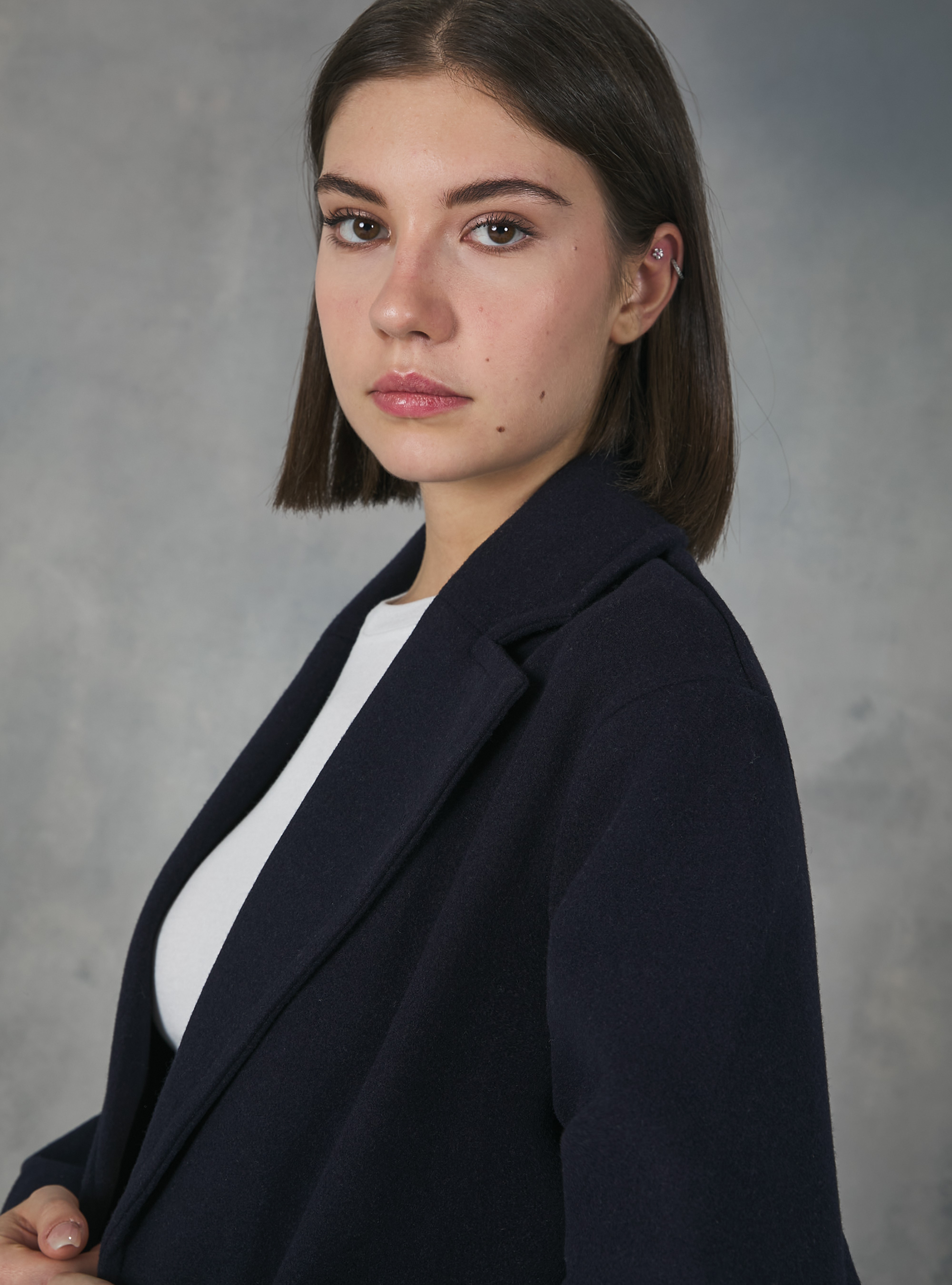 Manteau en tricot gaufré uni, NA2 NAVY MEDIUM