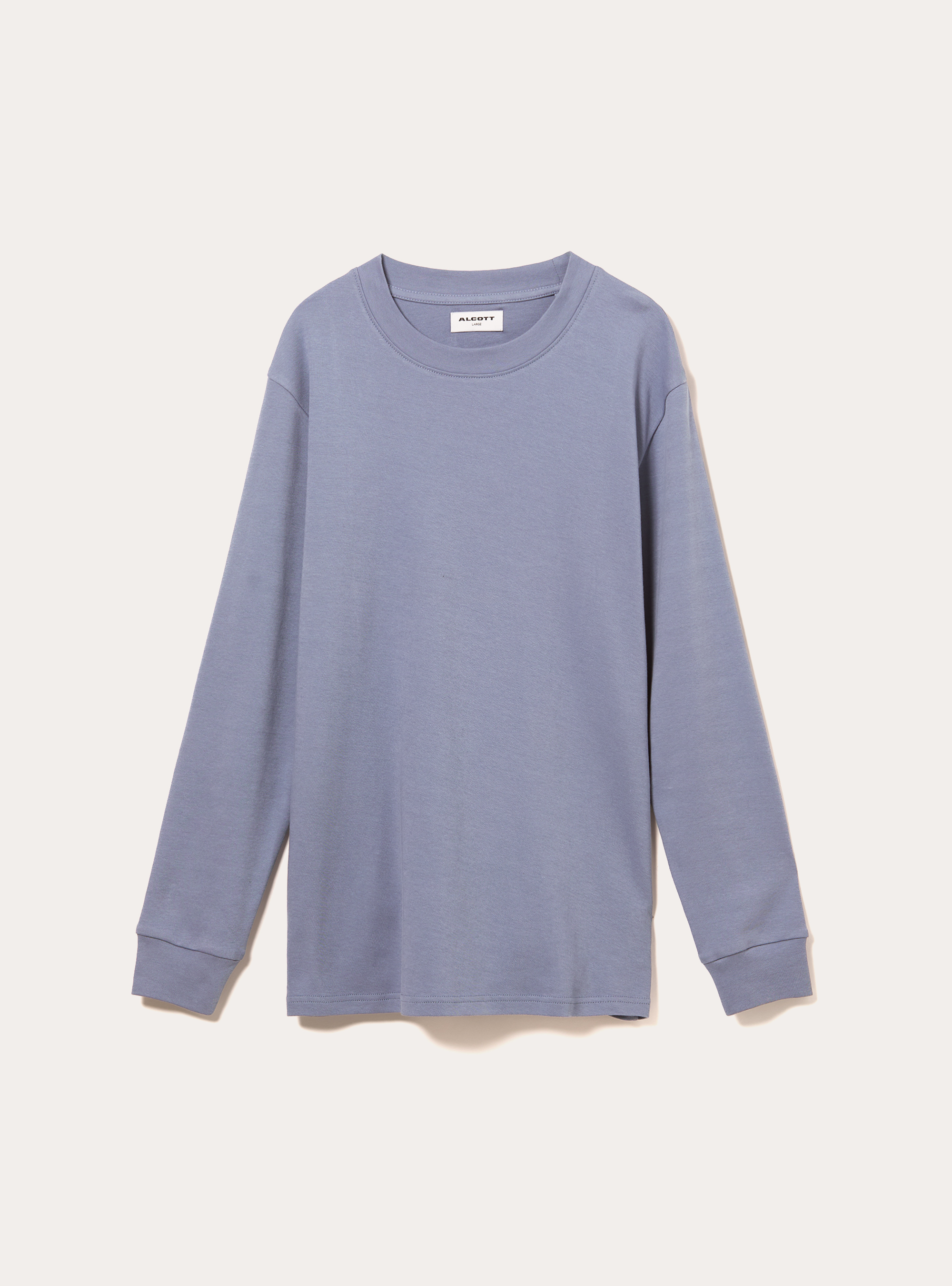 Long-sleeved cotton T-shirt, IN2 INDIGO MEDIUM