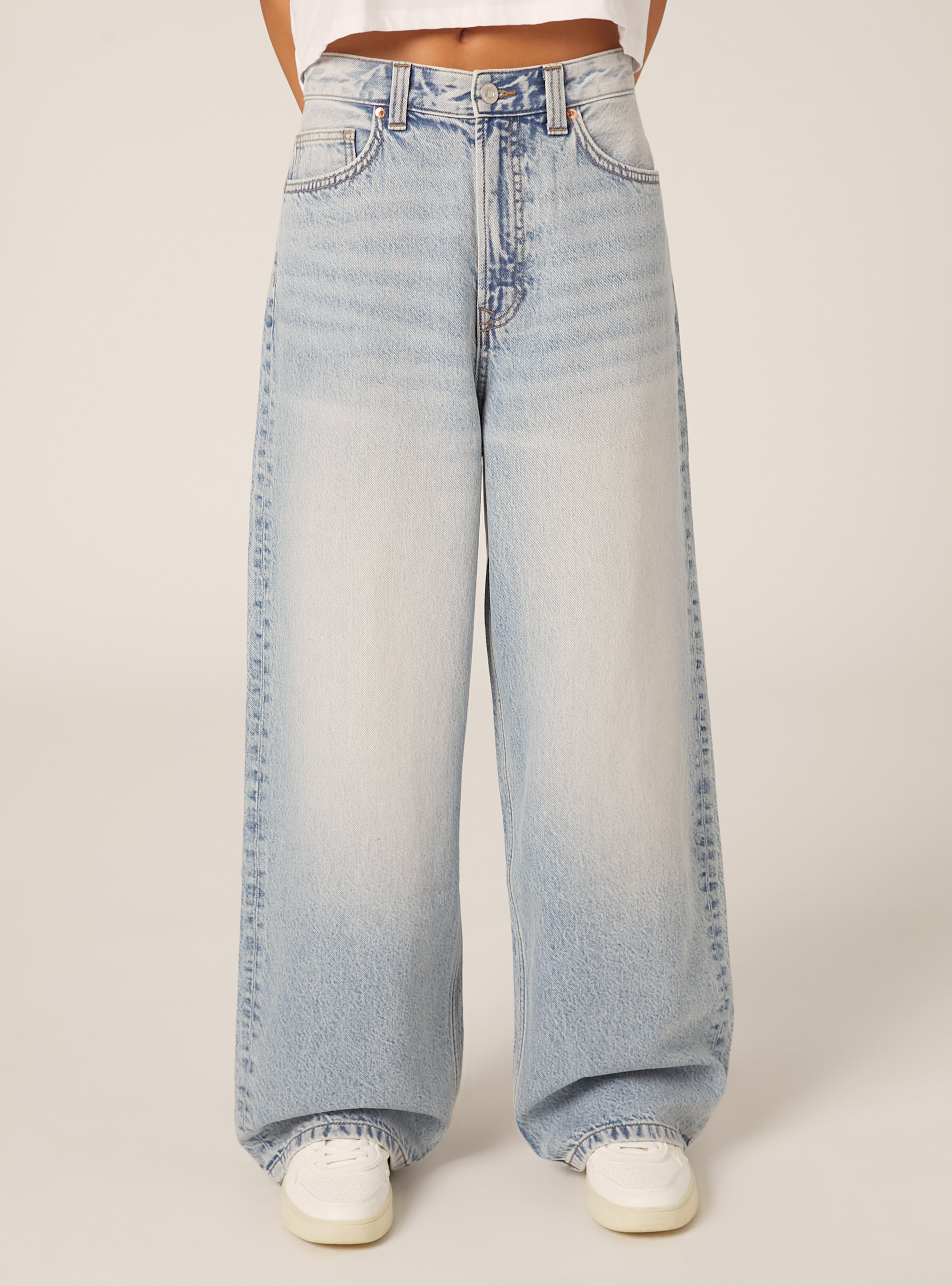 Super baggy fit jeans, D006 AZURE