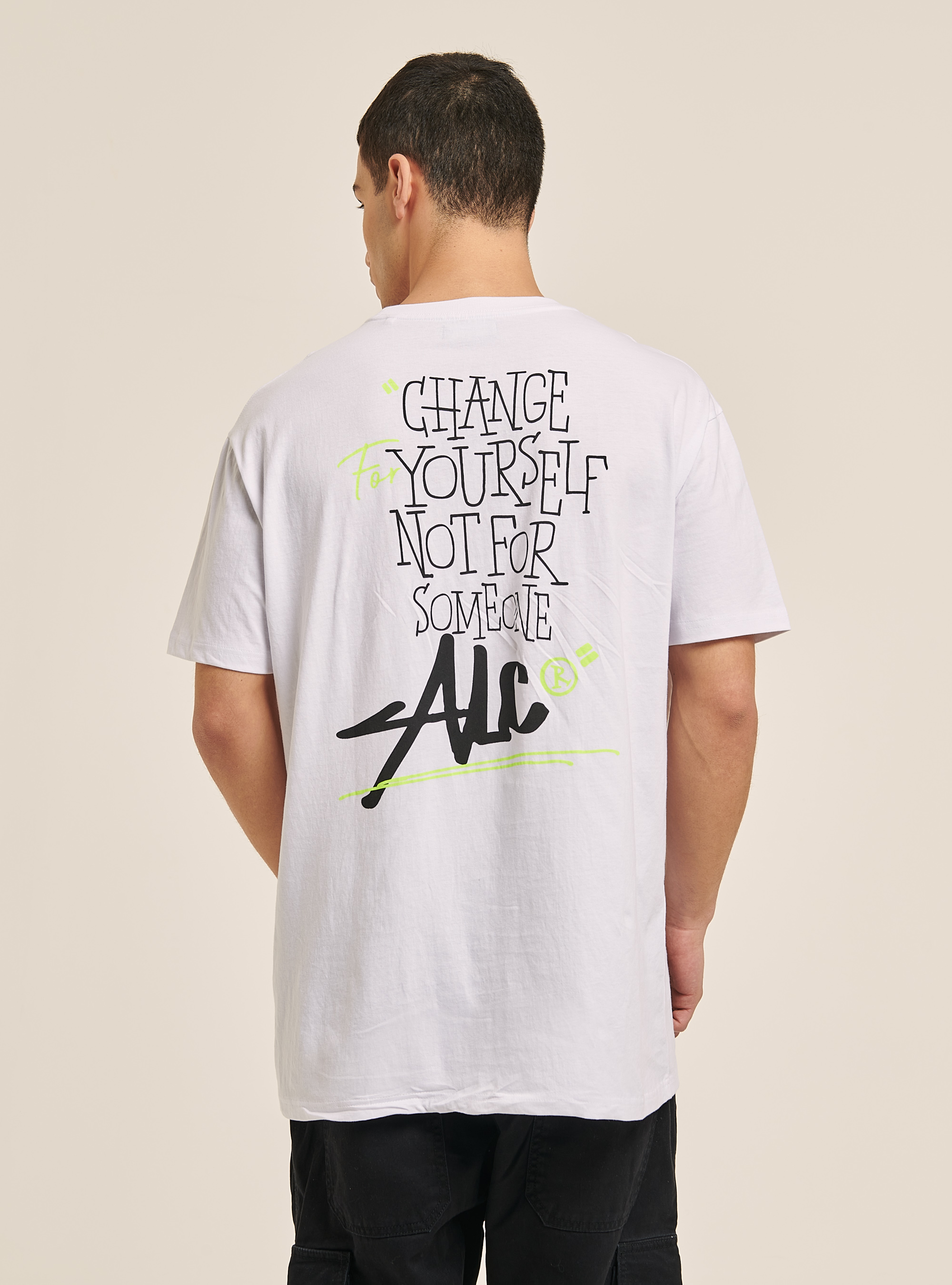 Cotton T-shirt with print, WHITE