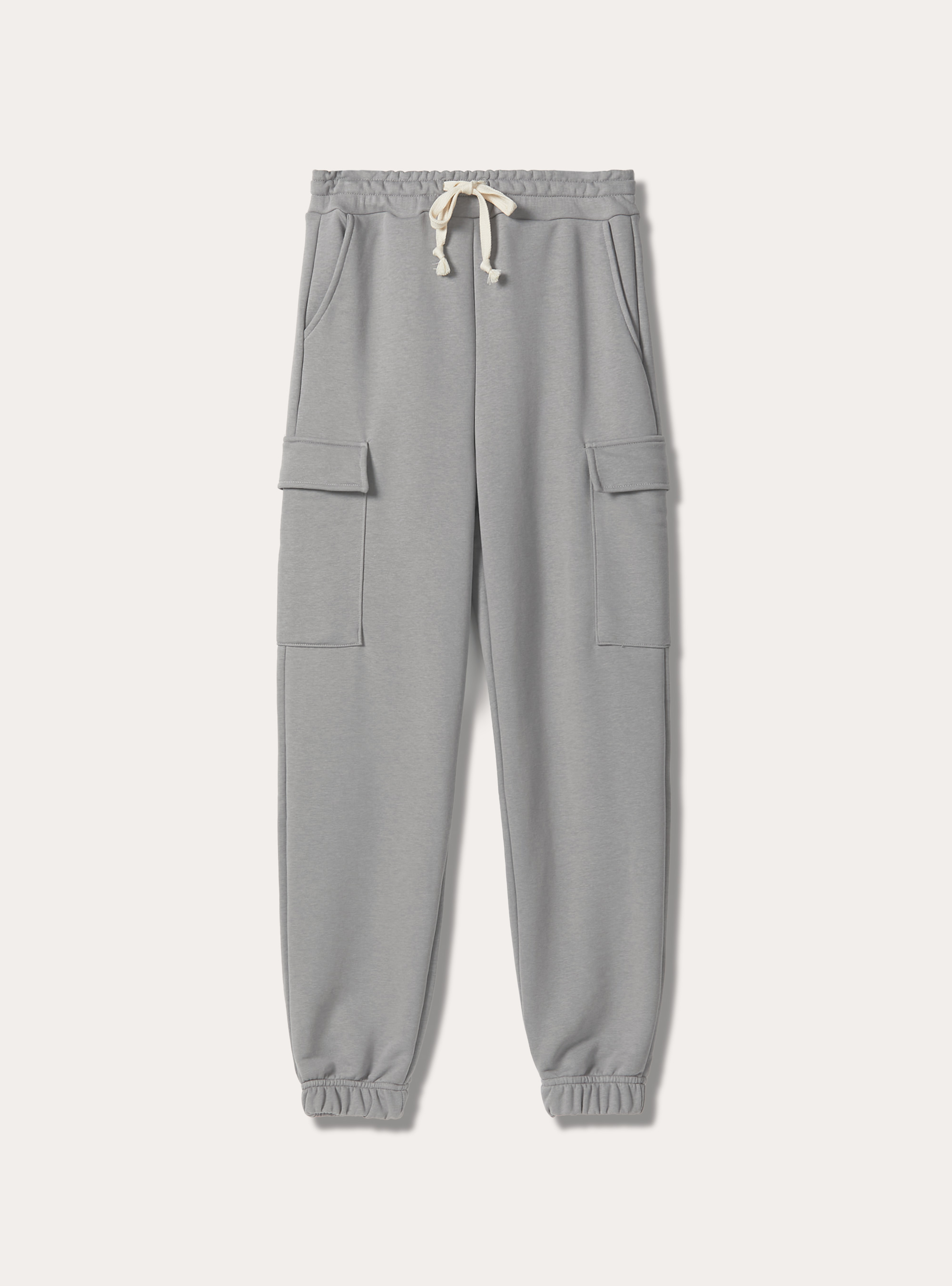 Plush cargo jogger trousers, GY2 GREY MEDIUM