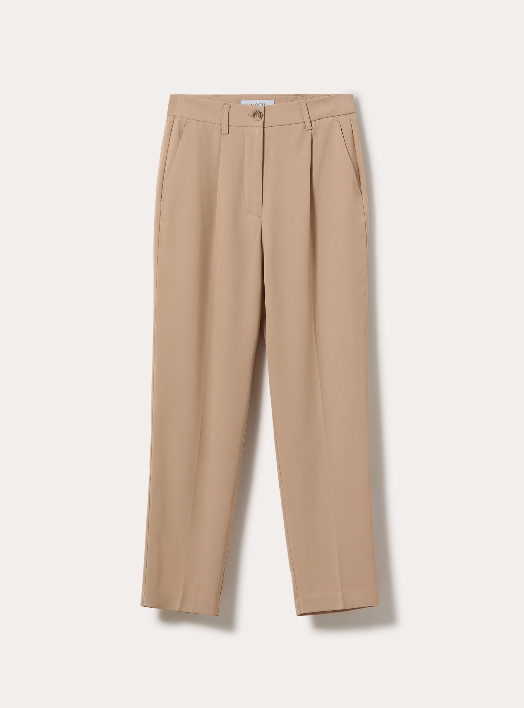 Pantaloni con pence, BG2 BEIGE MEDIUM