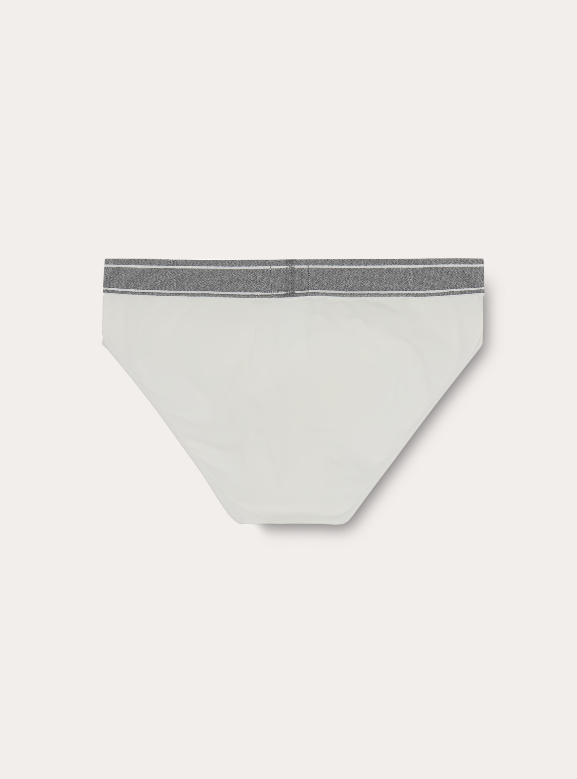 Stretch cotton briefs with logo, WH1 OFF WHITE