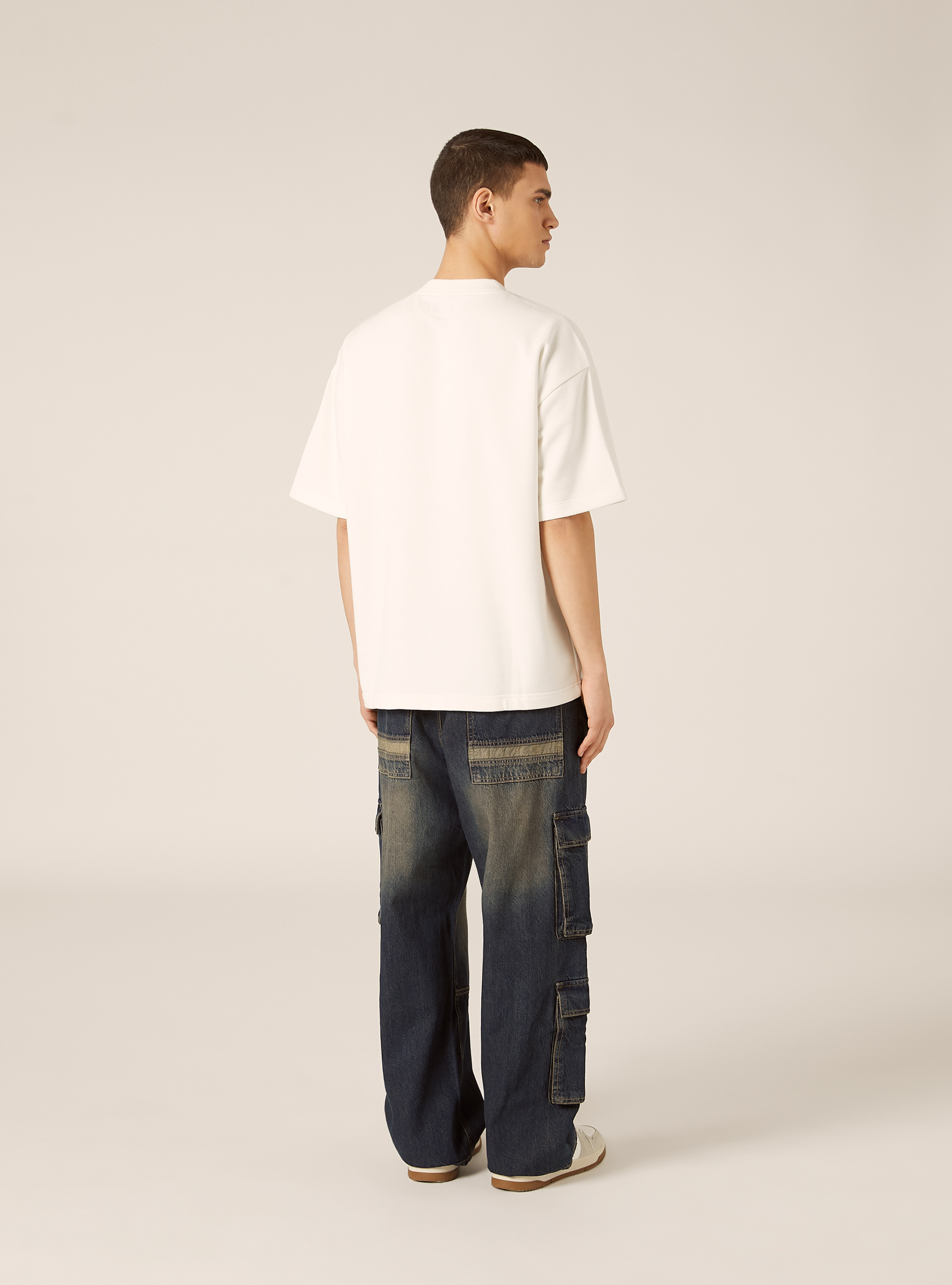 Oversized sweatshirt T-shirt, WH2 WHITE