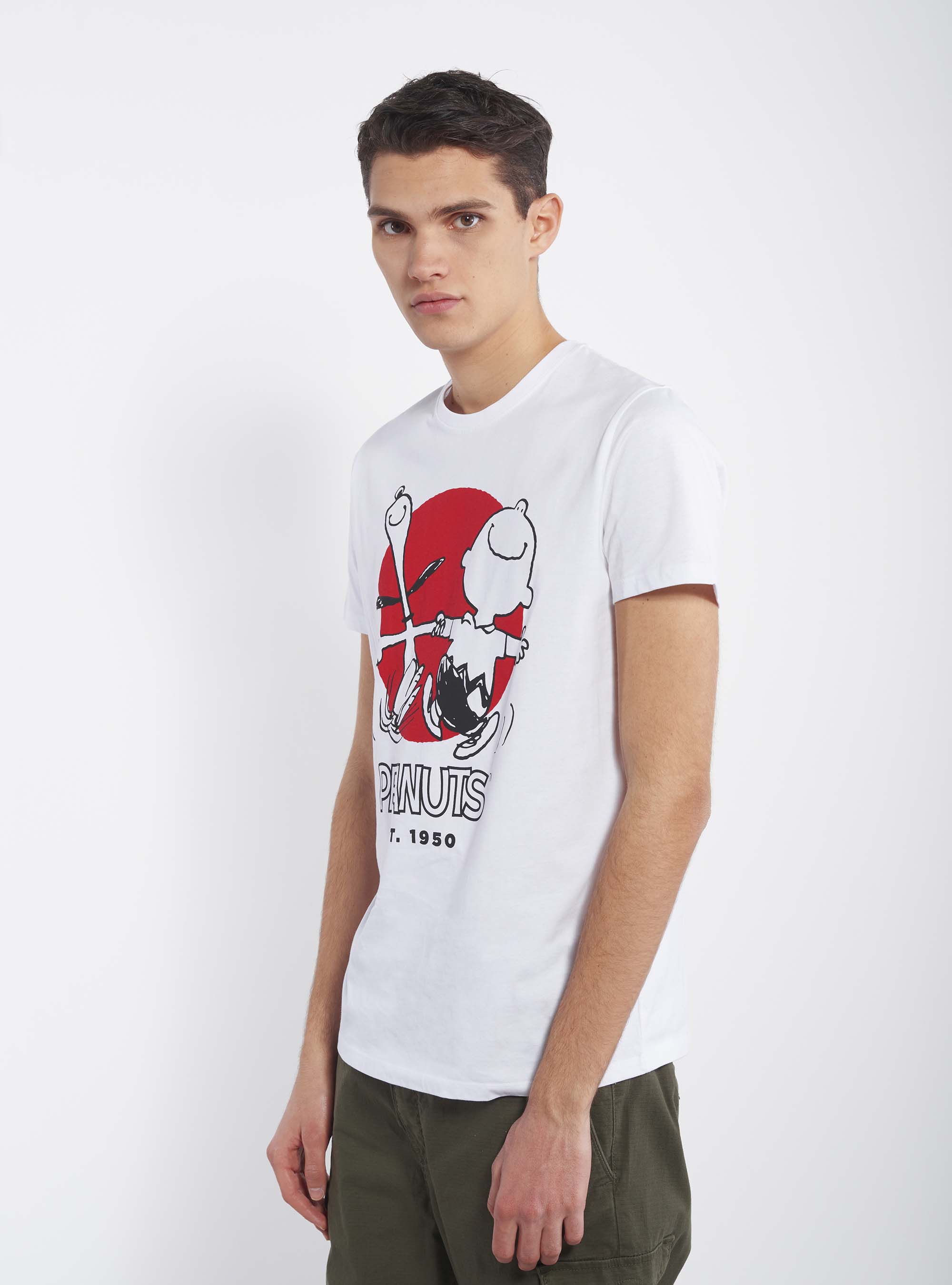 T-shirt Snoopy and Linus, WHITE