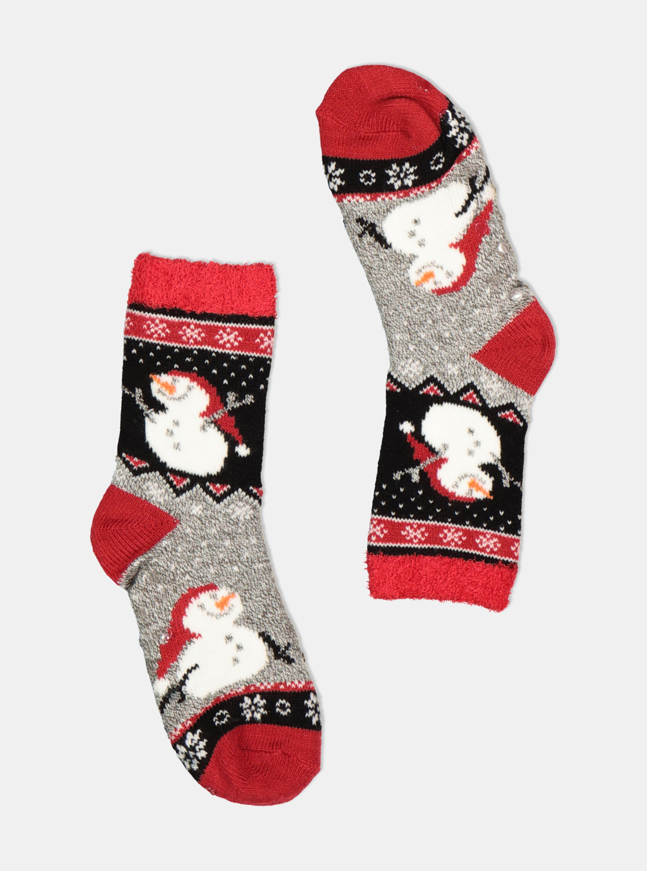 Calzini natalizi, BLACK/RED B79