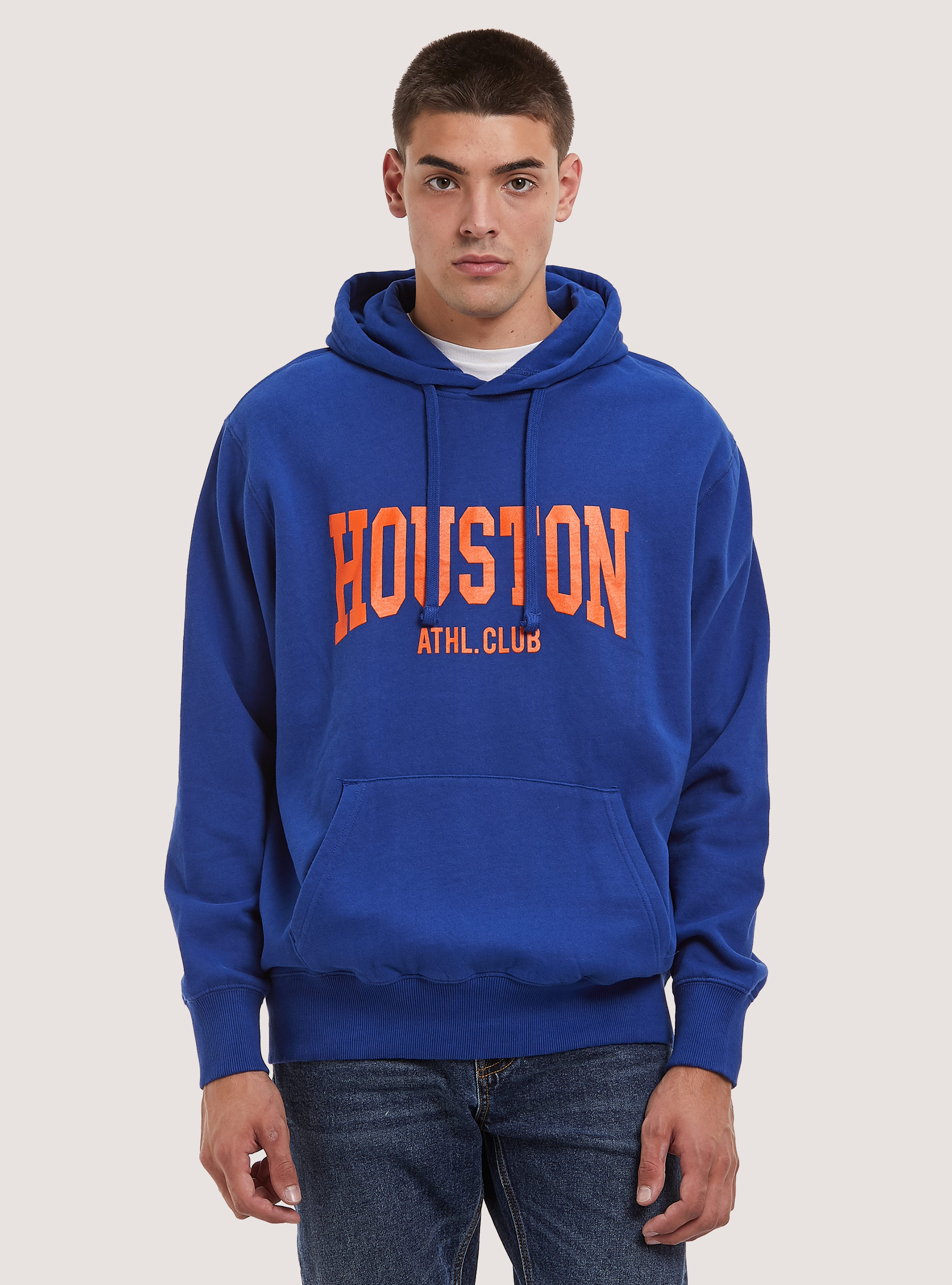 College Print Hoodie, RY2 ROYALE MEDIUM