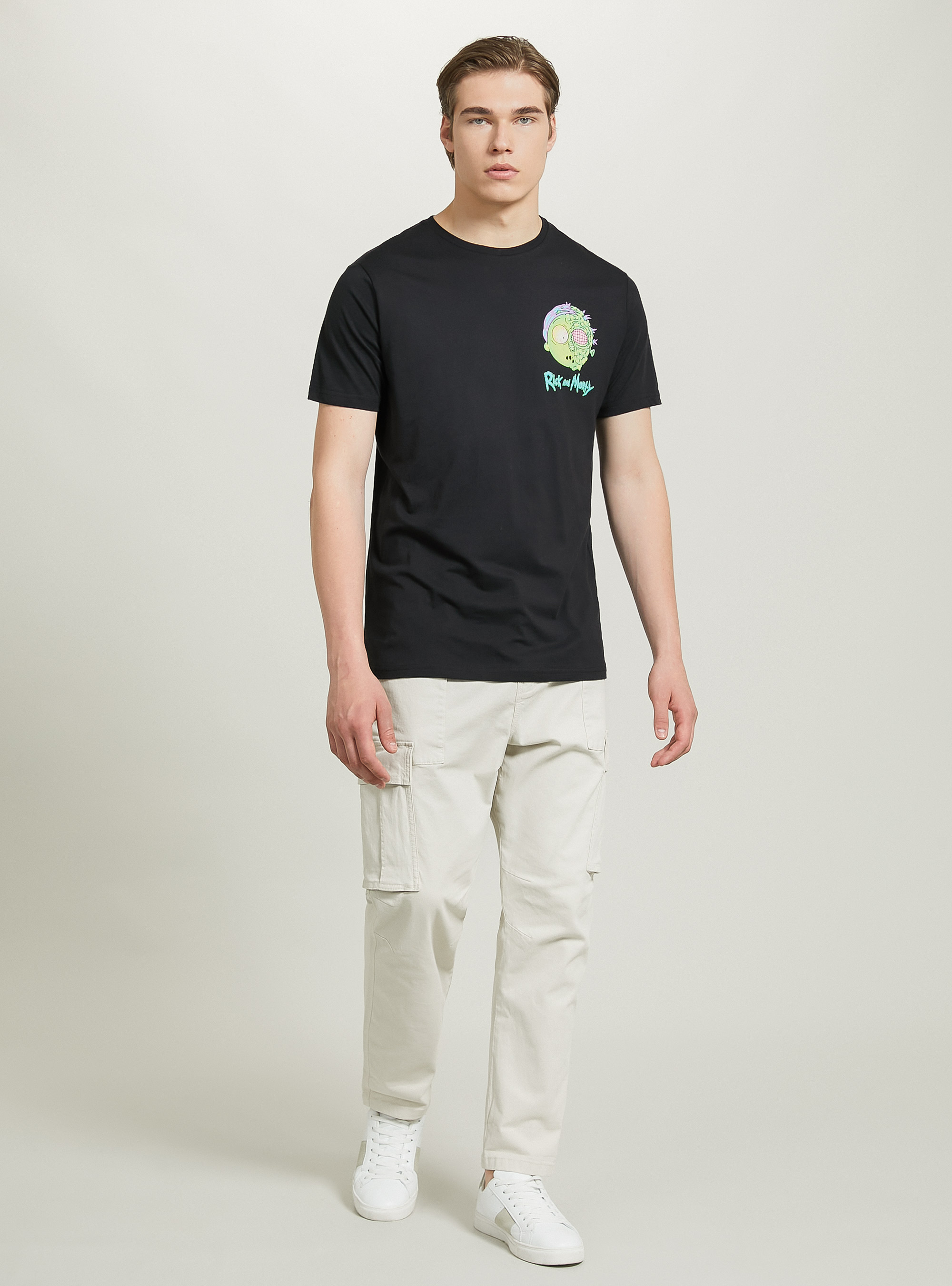Maglietta Rick e Morty / Alcott, BK1 BLACK