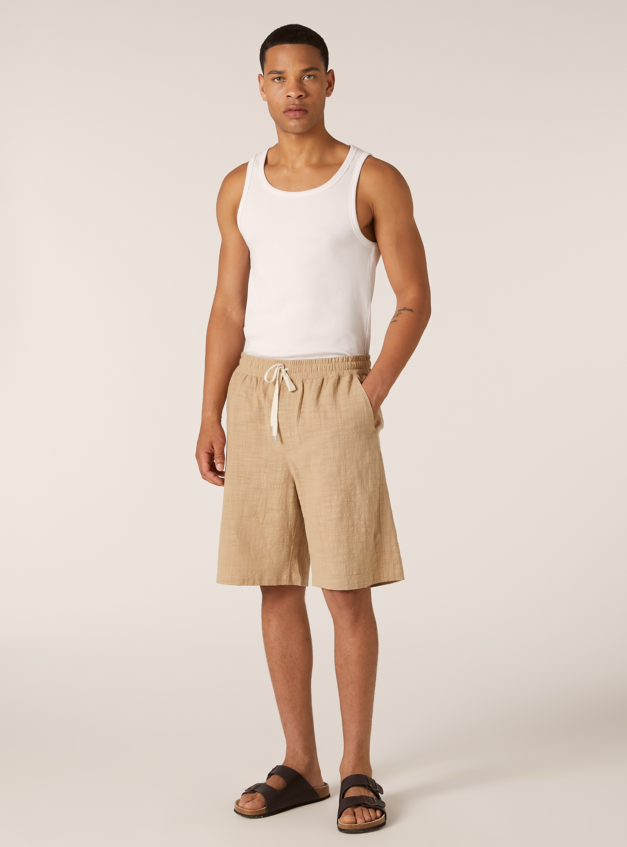 【BAON】Artin Cotton Bijo Bermuda Pants BAON】Artin Cotton Bijo Bermuda Pants (BAON/パンツ) 94939497