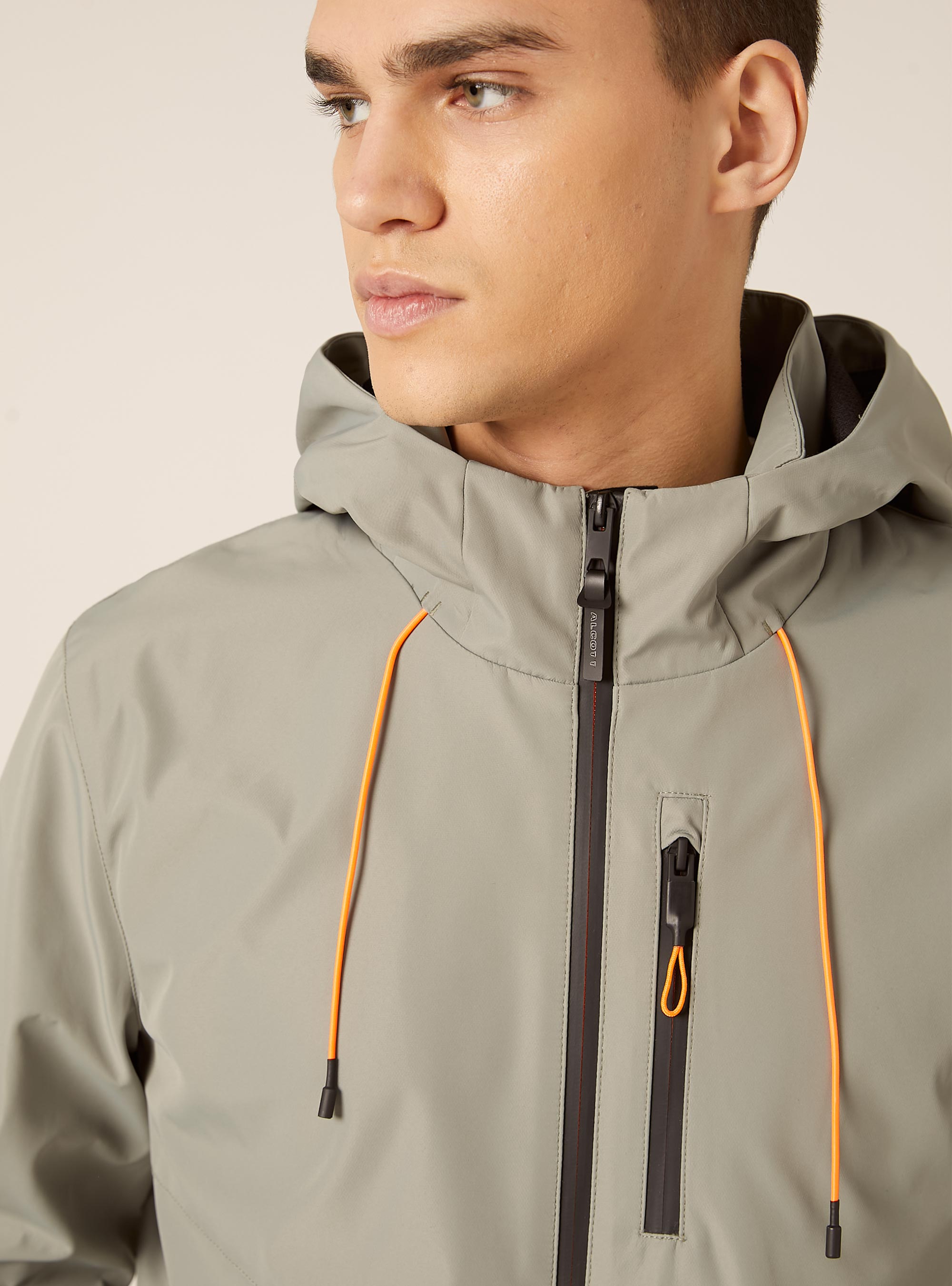 Bomber antivento con cappuccio, SG3 SAGE LIGHT