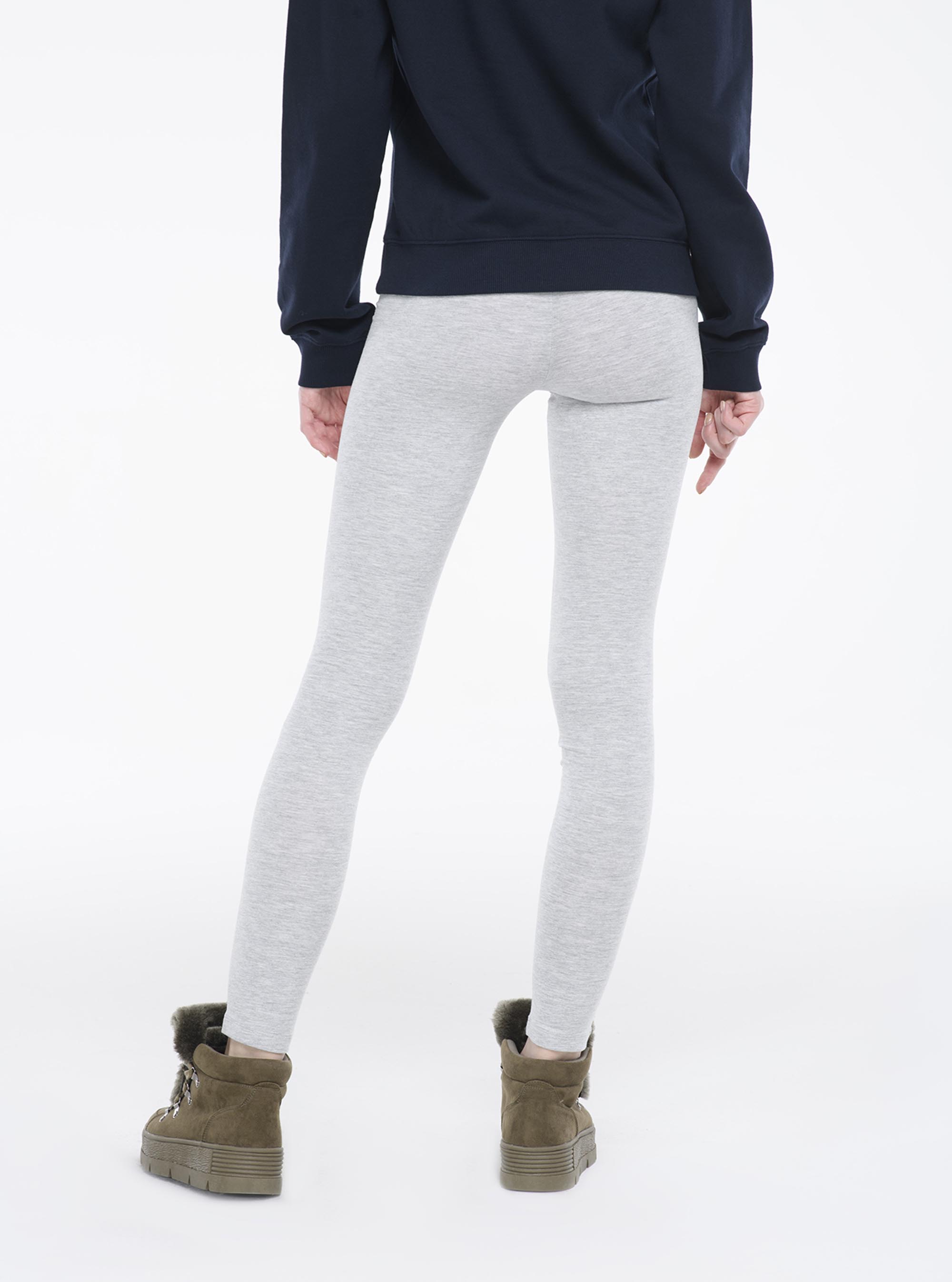 Leggings elasticizzati, GRIGIO CHIARO MELANGE