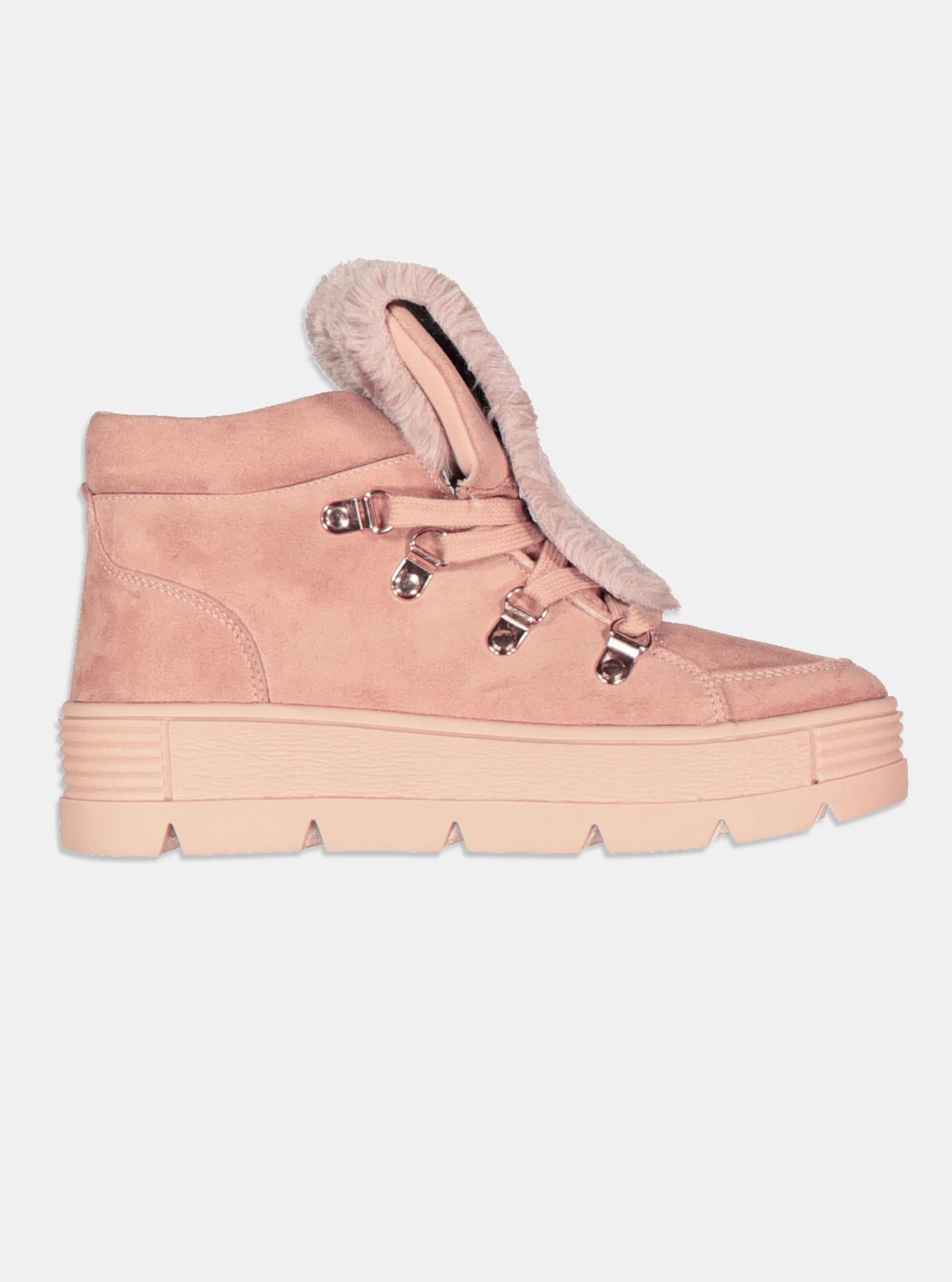 Stivaletto con fur, C051 PINK