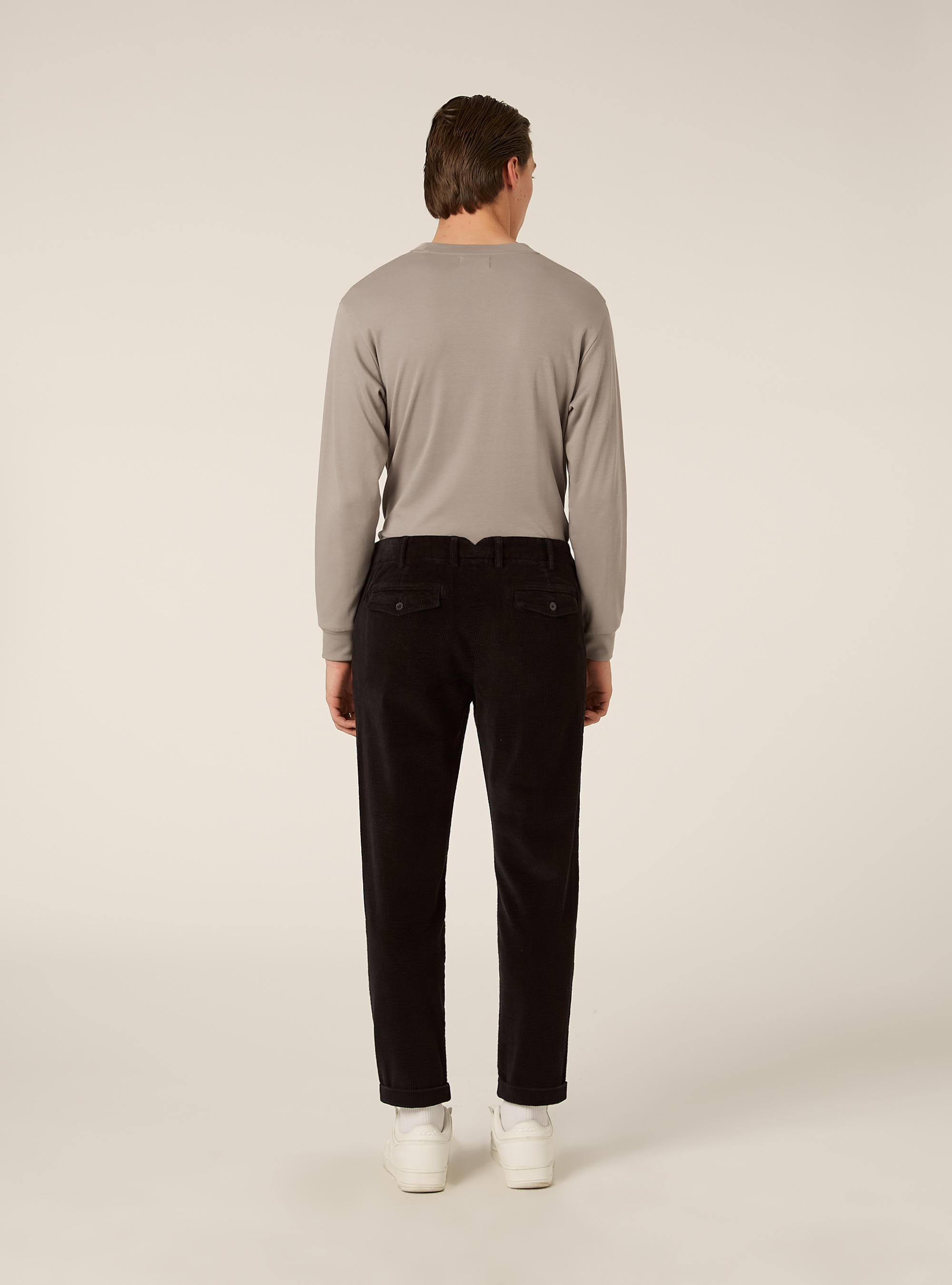 Chino-Hose aus Cord, GY1 GREY DARK