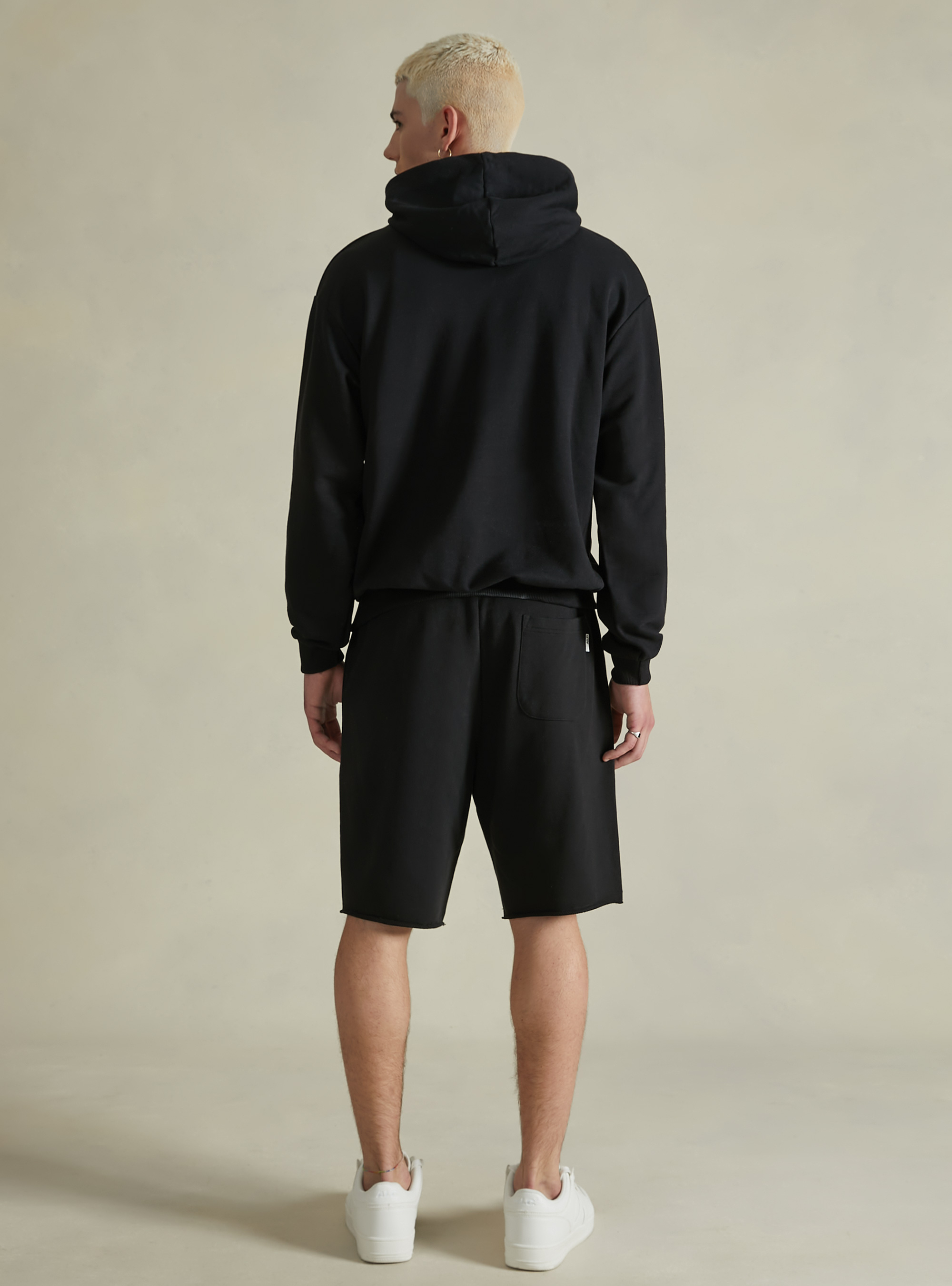 Sudadera con capucha Boxy Fit, BK1 BLACK