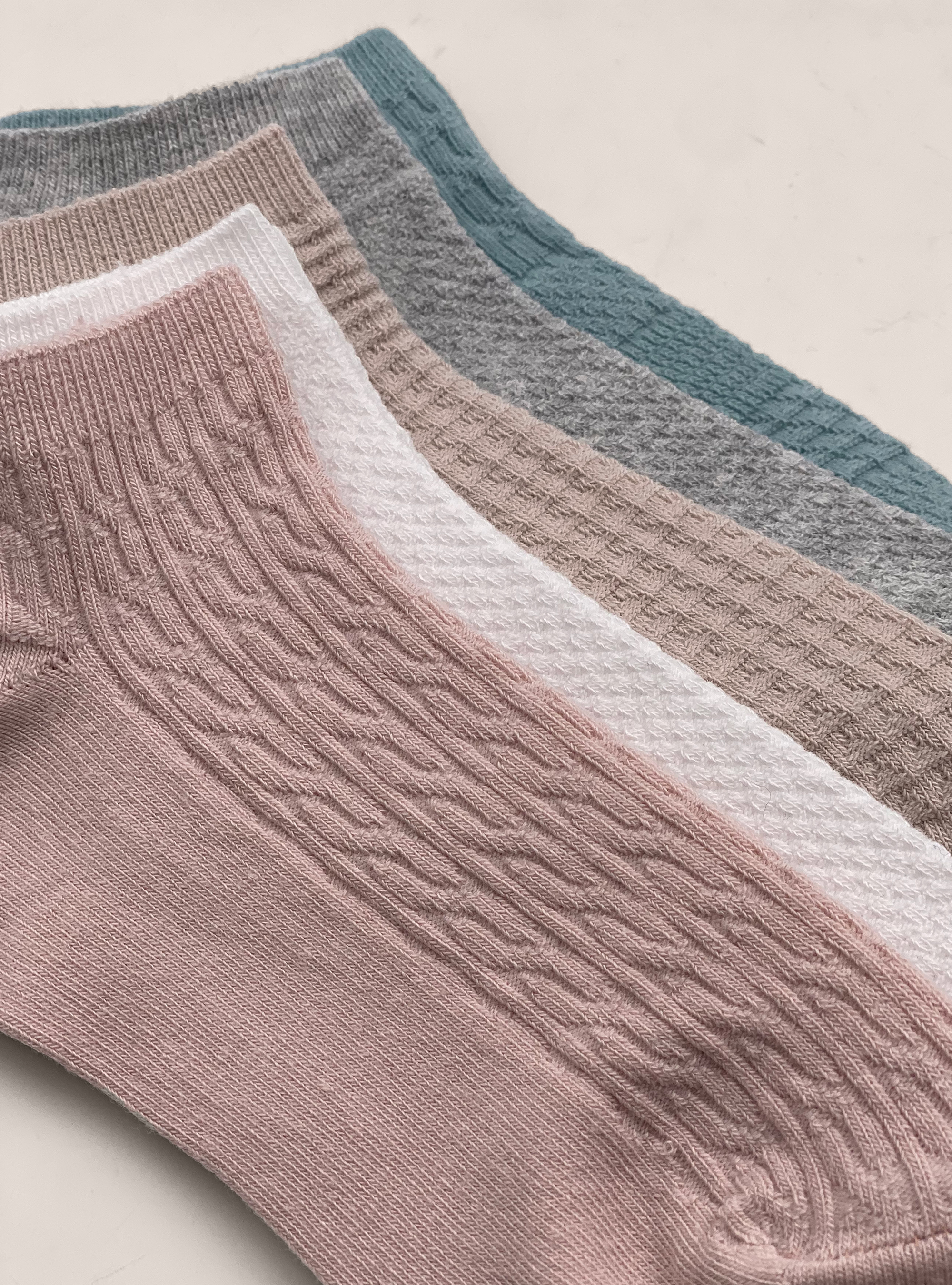 Lot de 5 paires de chaussettes à tresses, MULTICOLOR