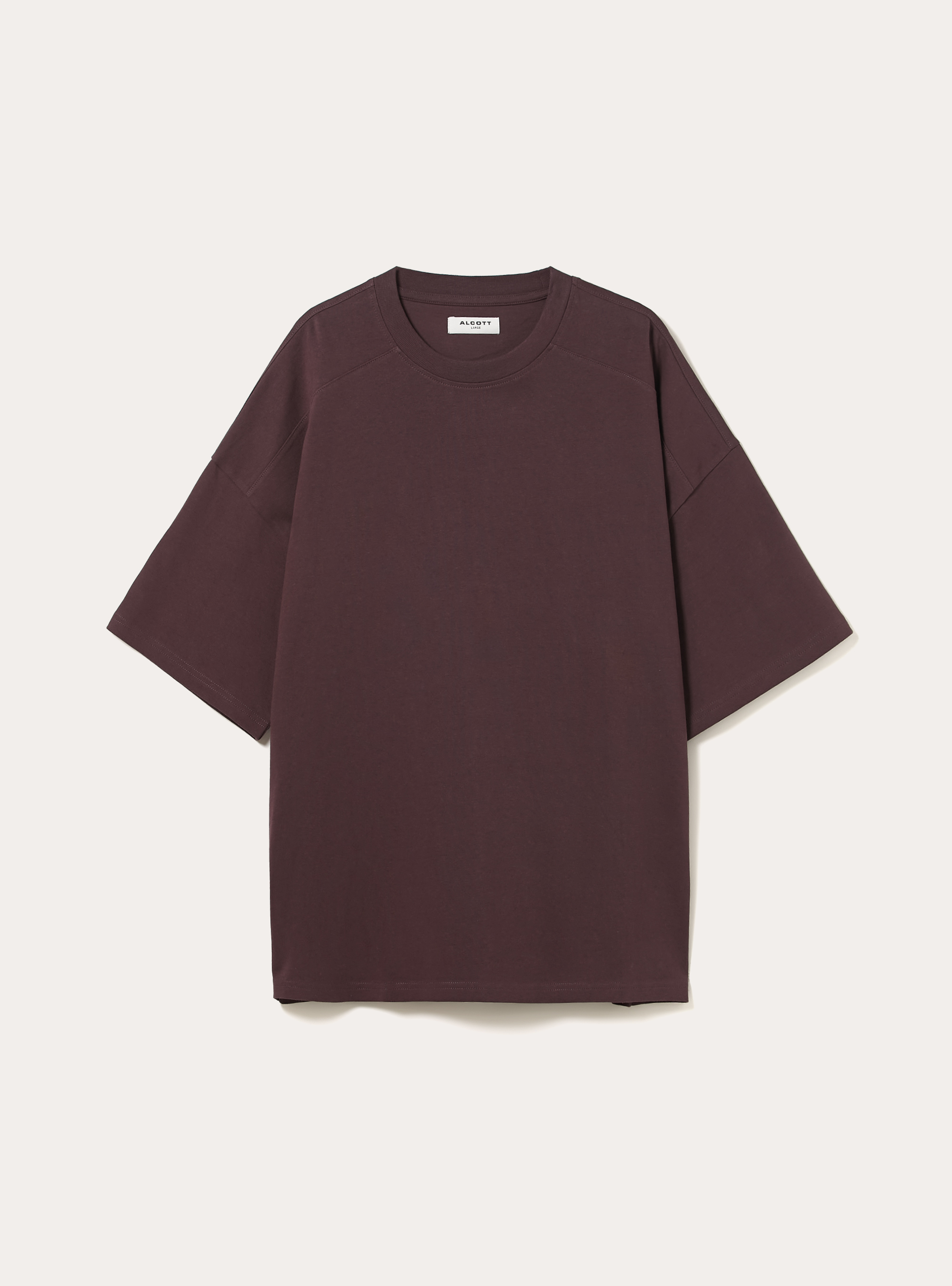 T-shirt coupe boxy &agrave; manches courtes et &eacute;paules tombantes, VI2 VIOLET MEDIUM
