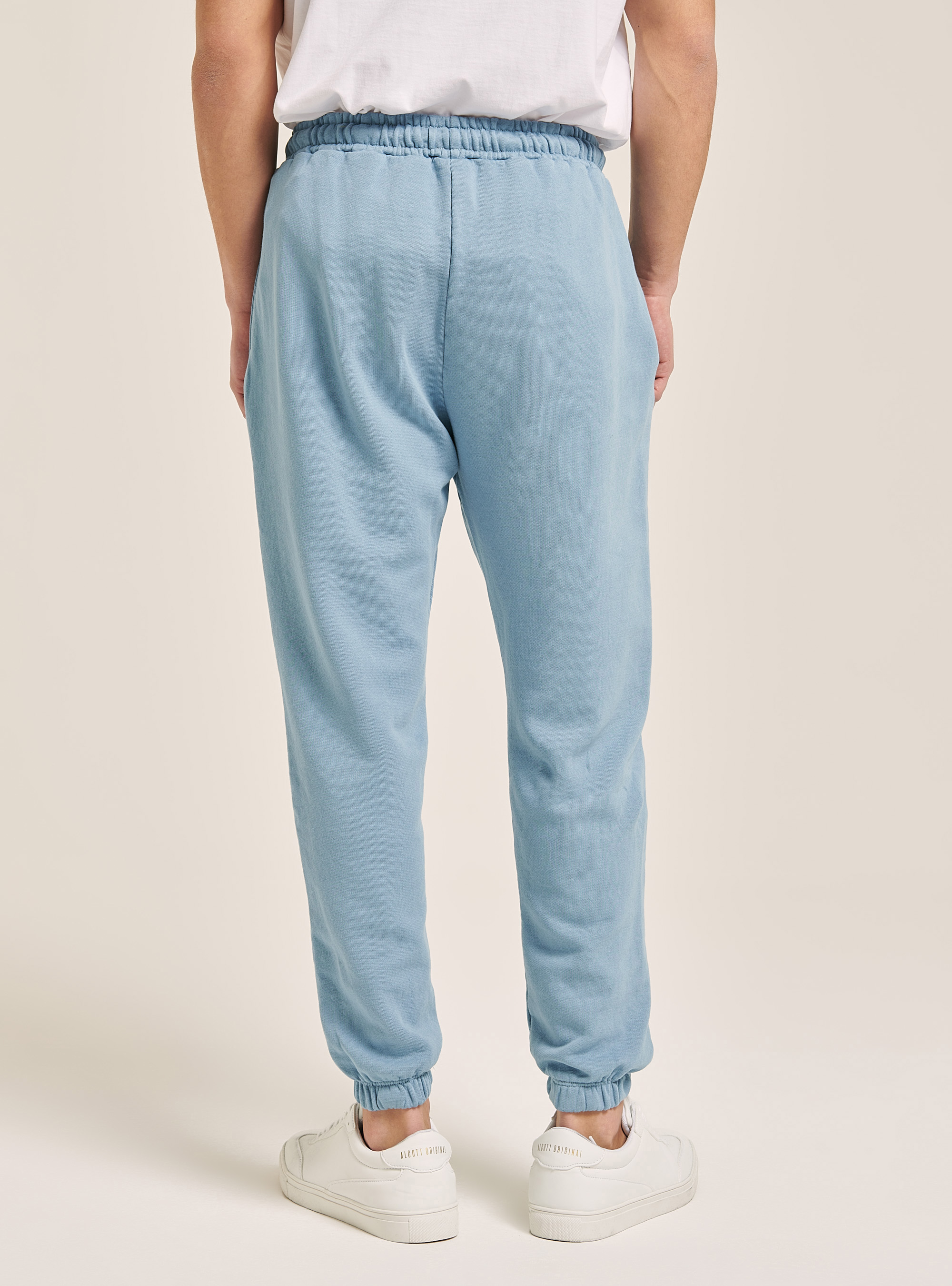 Pantaloni jogger in cotone, C176 AZZURRE