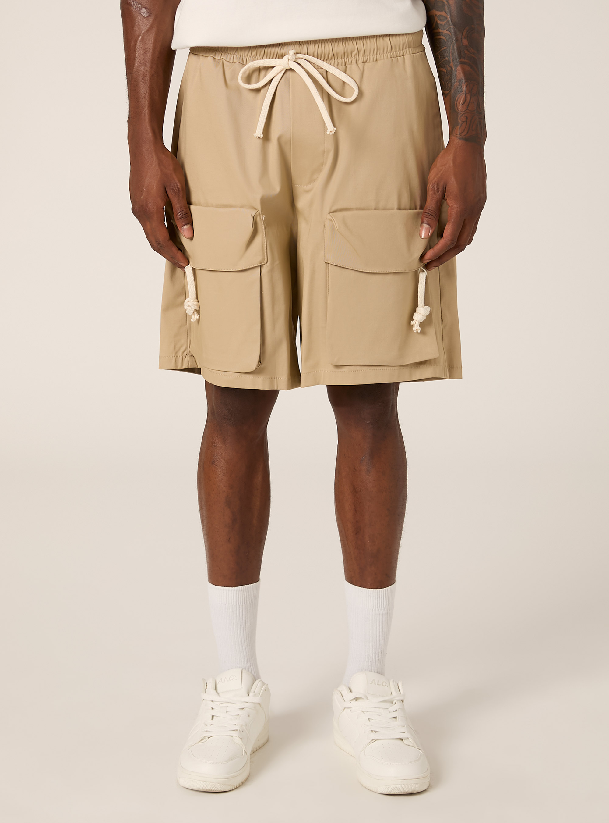 Bermuda cargo en coton, BG2 BEIGE MEDIUM