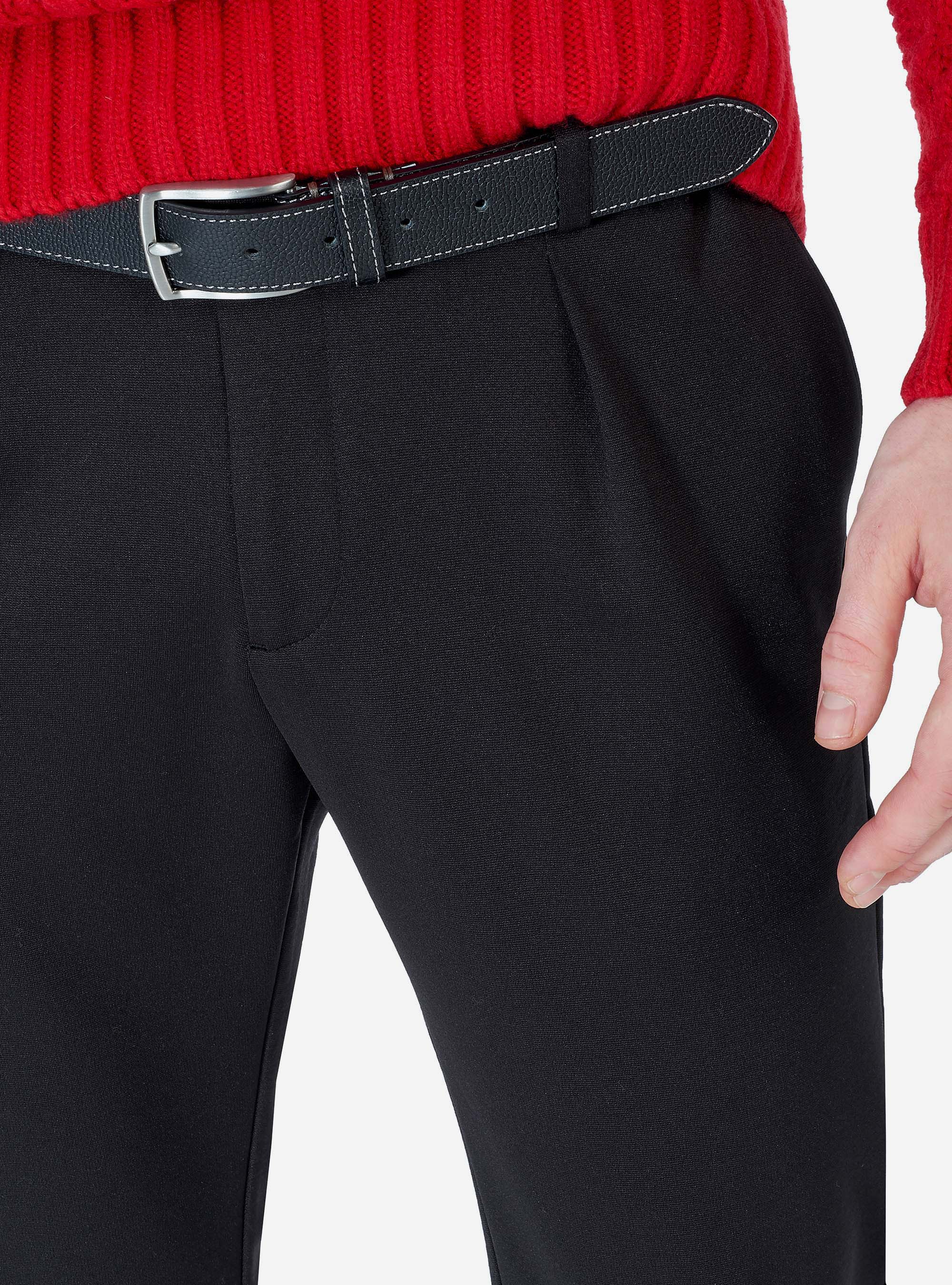 Cintura di pelle, NERO