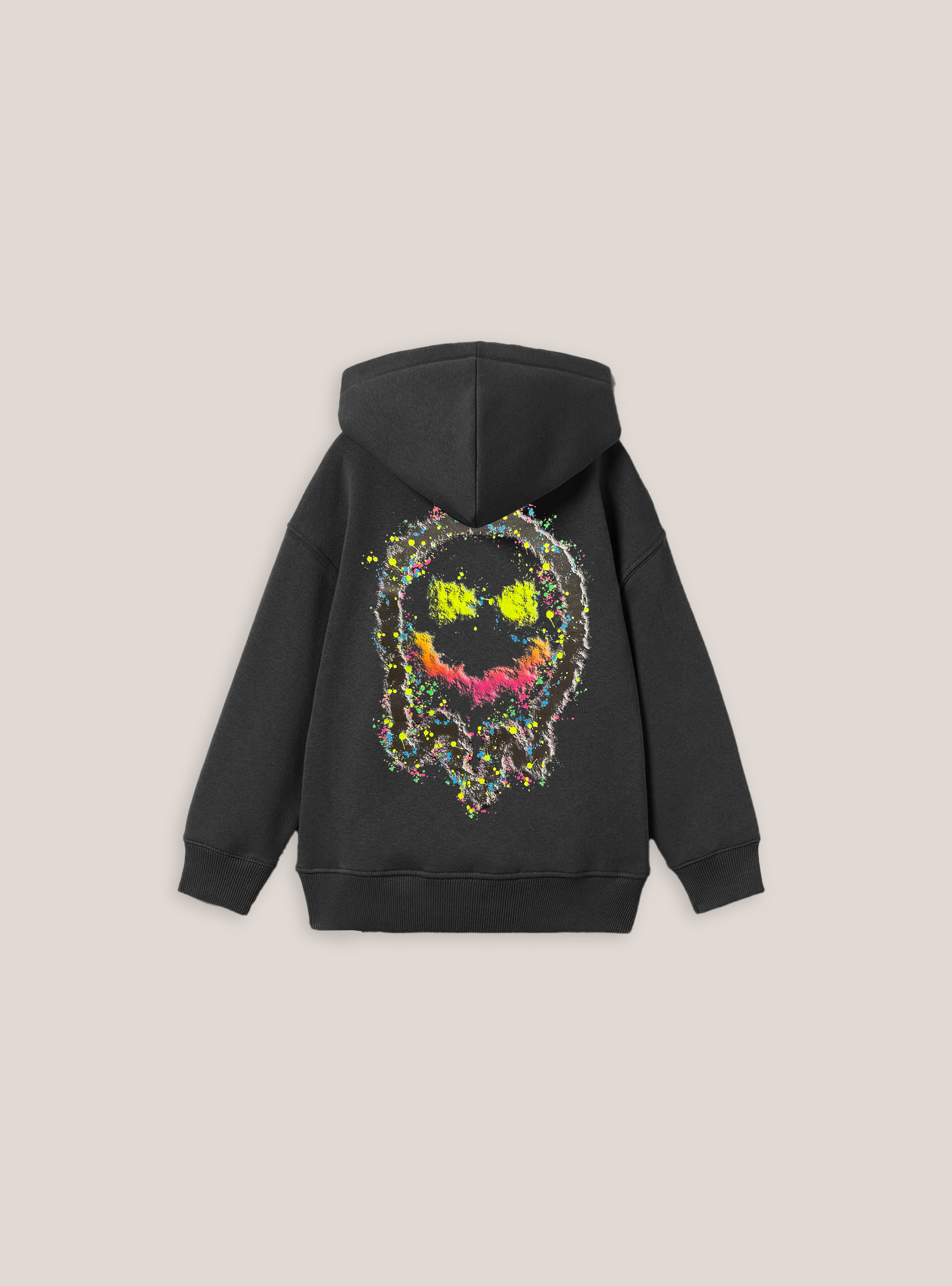 Mini Me sweatshirt with Smile collection print, BK1 BLACK