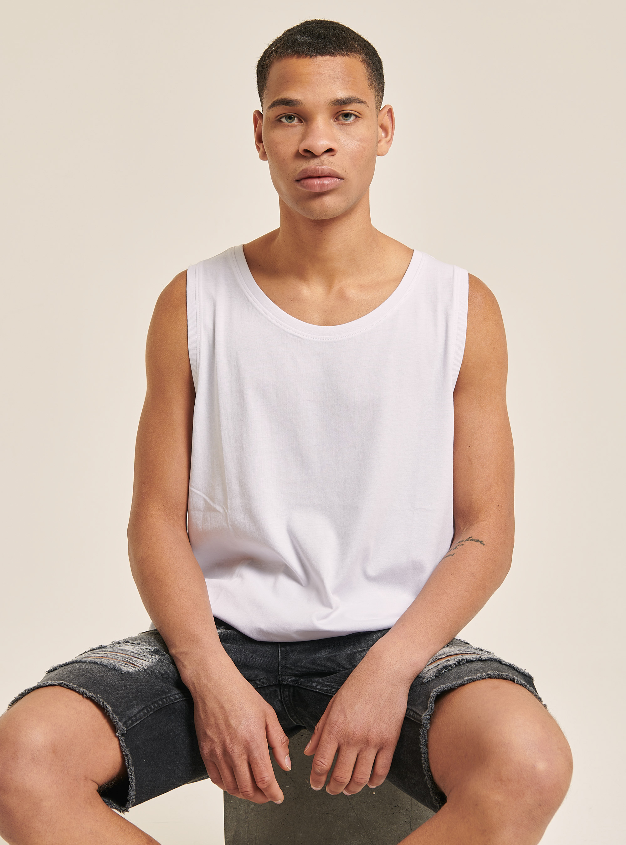 D&eacute;bardeur confort de couleur unie, WH3 WHITE