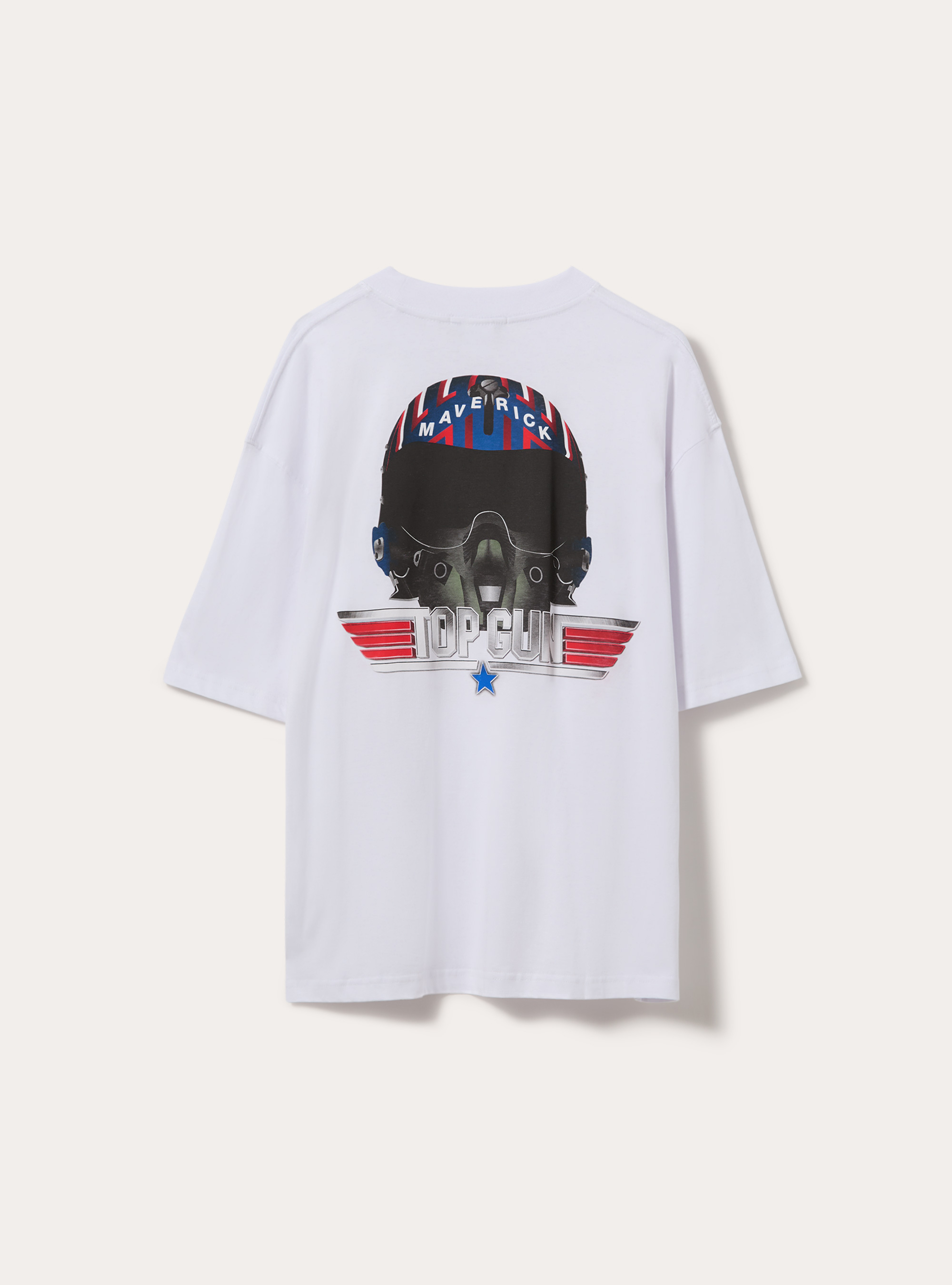 Licenza top gun t-shirt boxy, WH3 WHITE