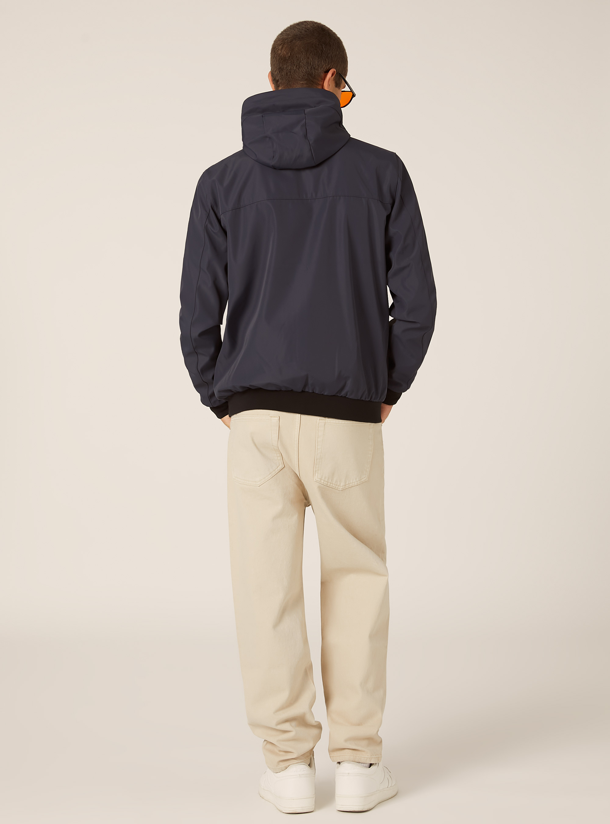 Blouson coupe-vent à capuche, NA1 NAVY DARK