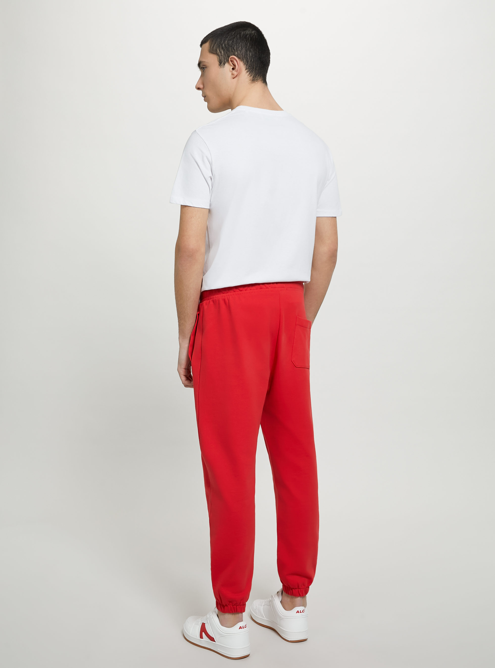 Plush jogger trousers, RD2 RED MEDIUM