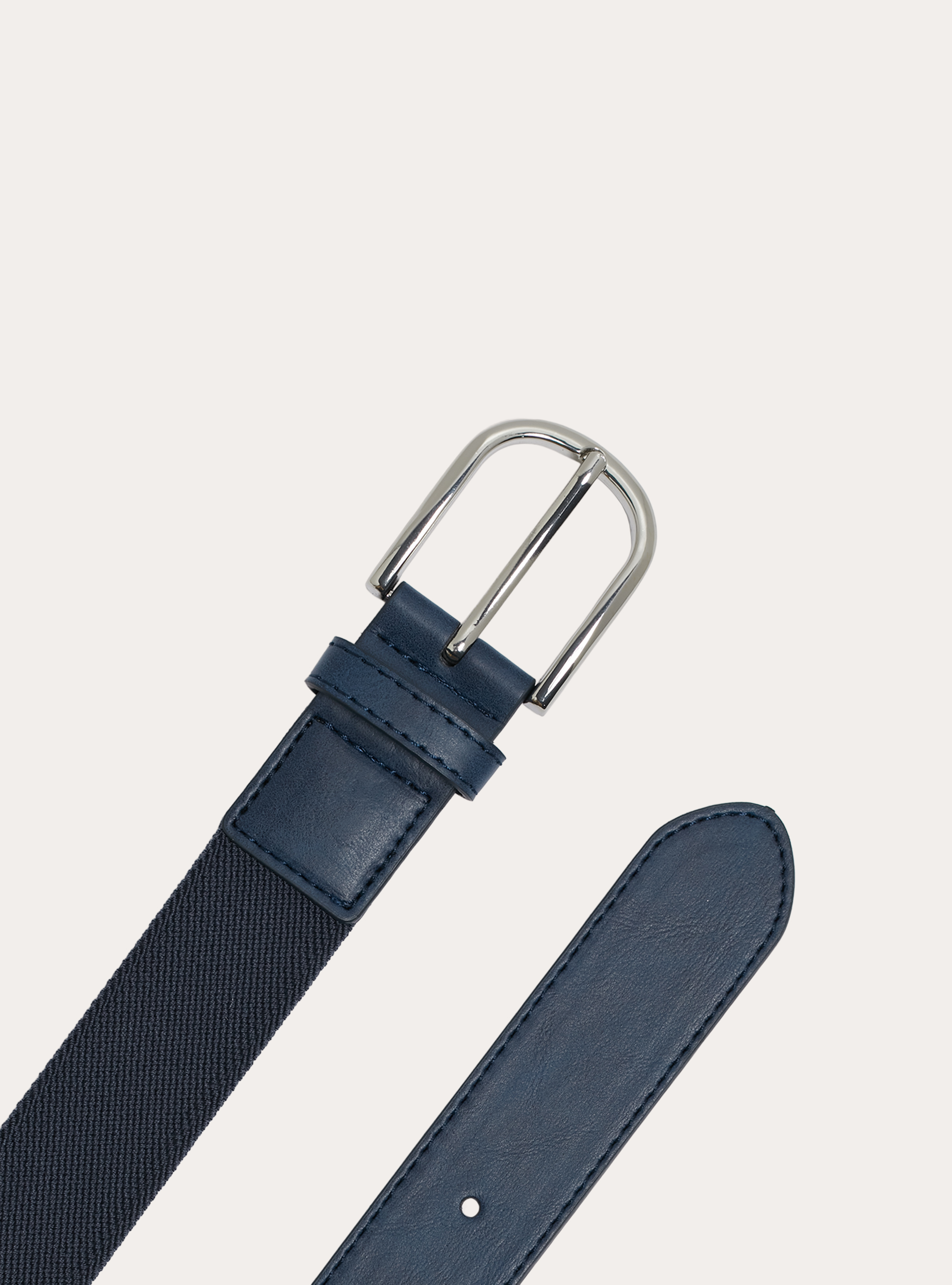 Stretch canvas belt, NA1 NAVY DARK