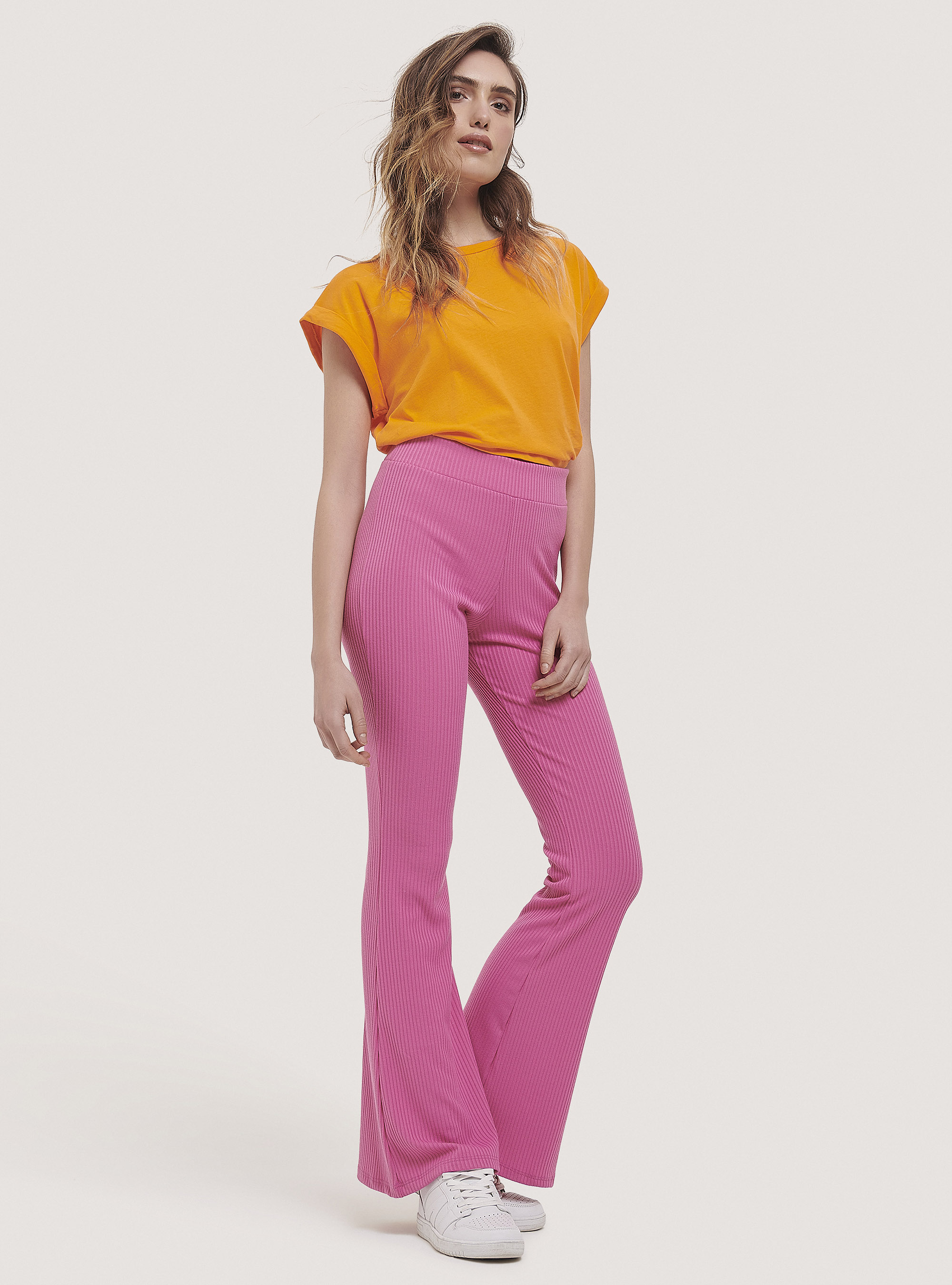 Polainas de canalé, C4430 FUXIA