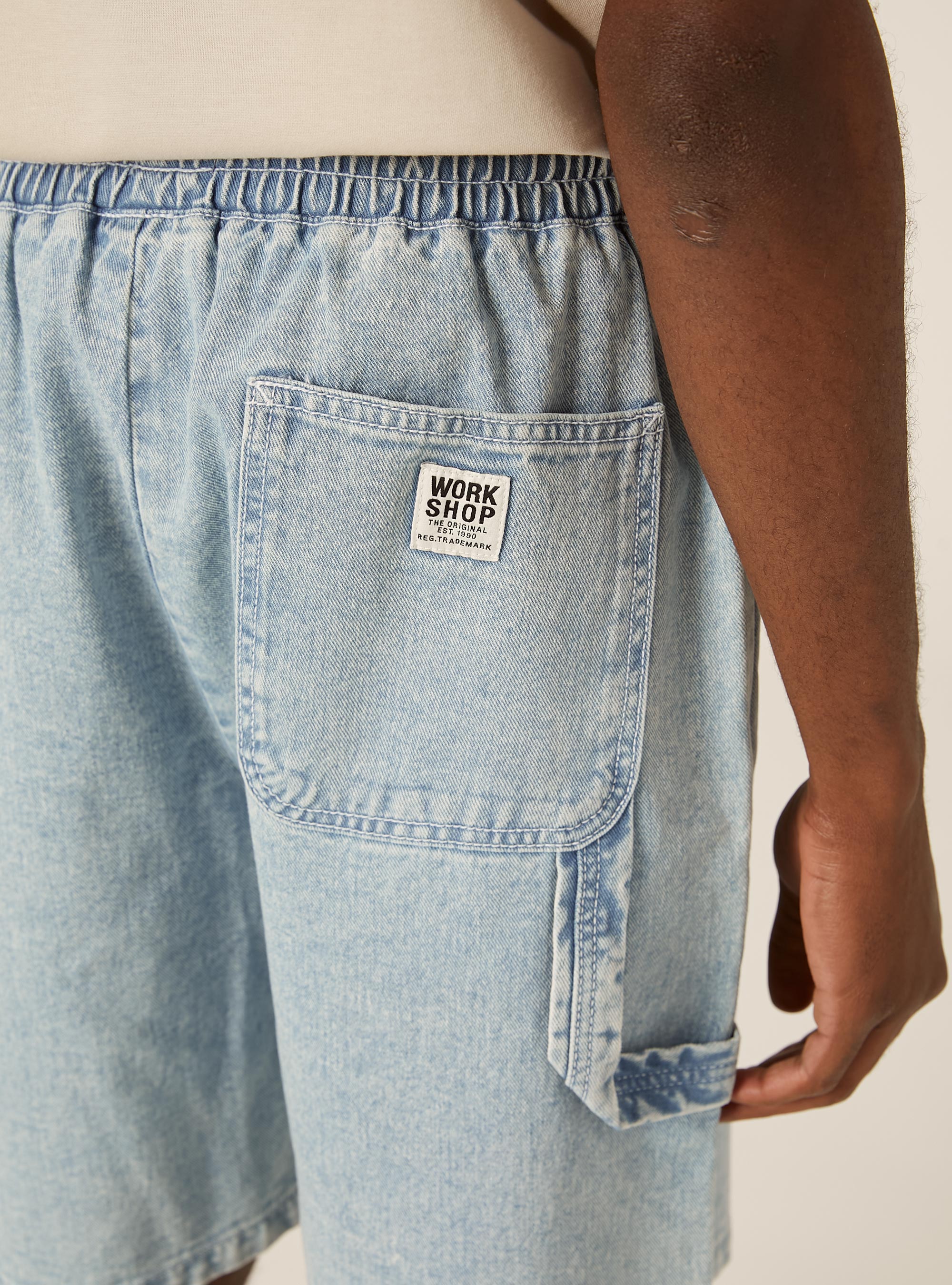 Denim-Bermudas, D005 LIGHT BLUE