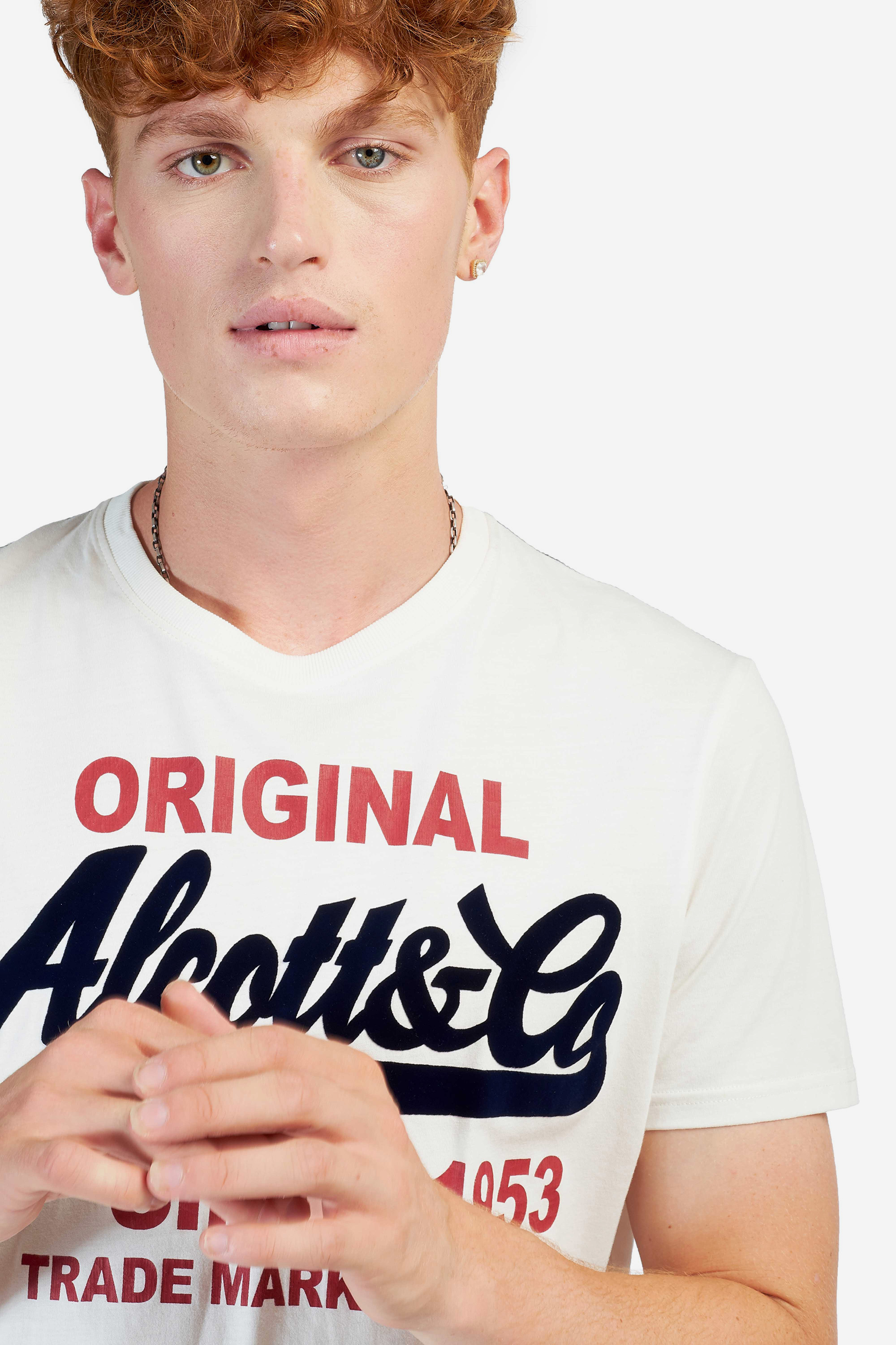 T-shirt avec imprim&eacute;, C0002 OFF-WHITE