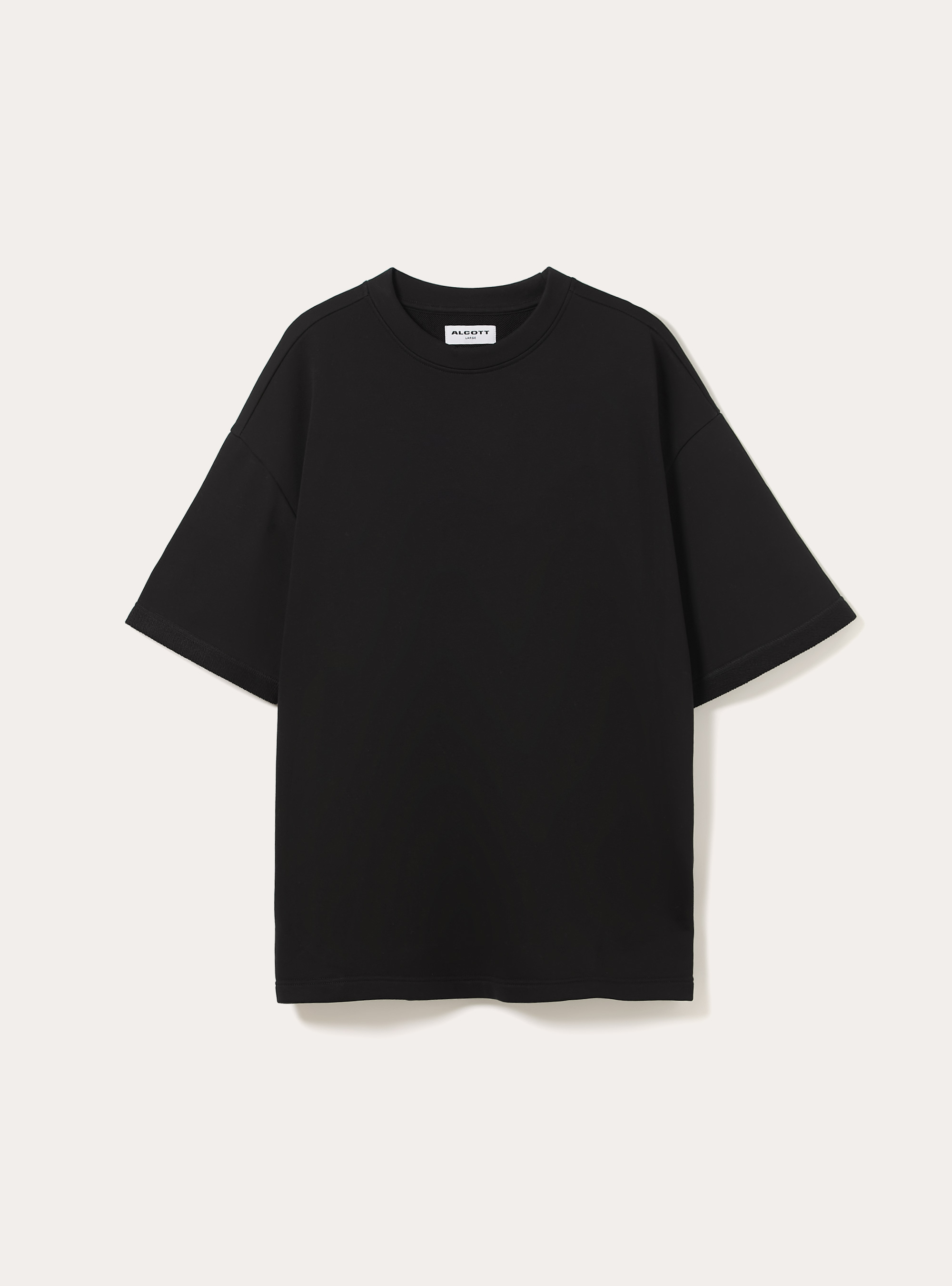 Maglietta in felpa oversize, BK1 BLACK