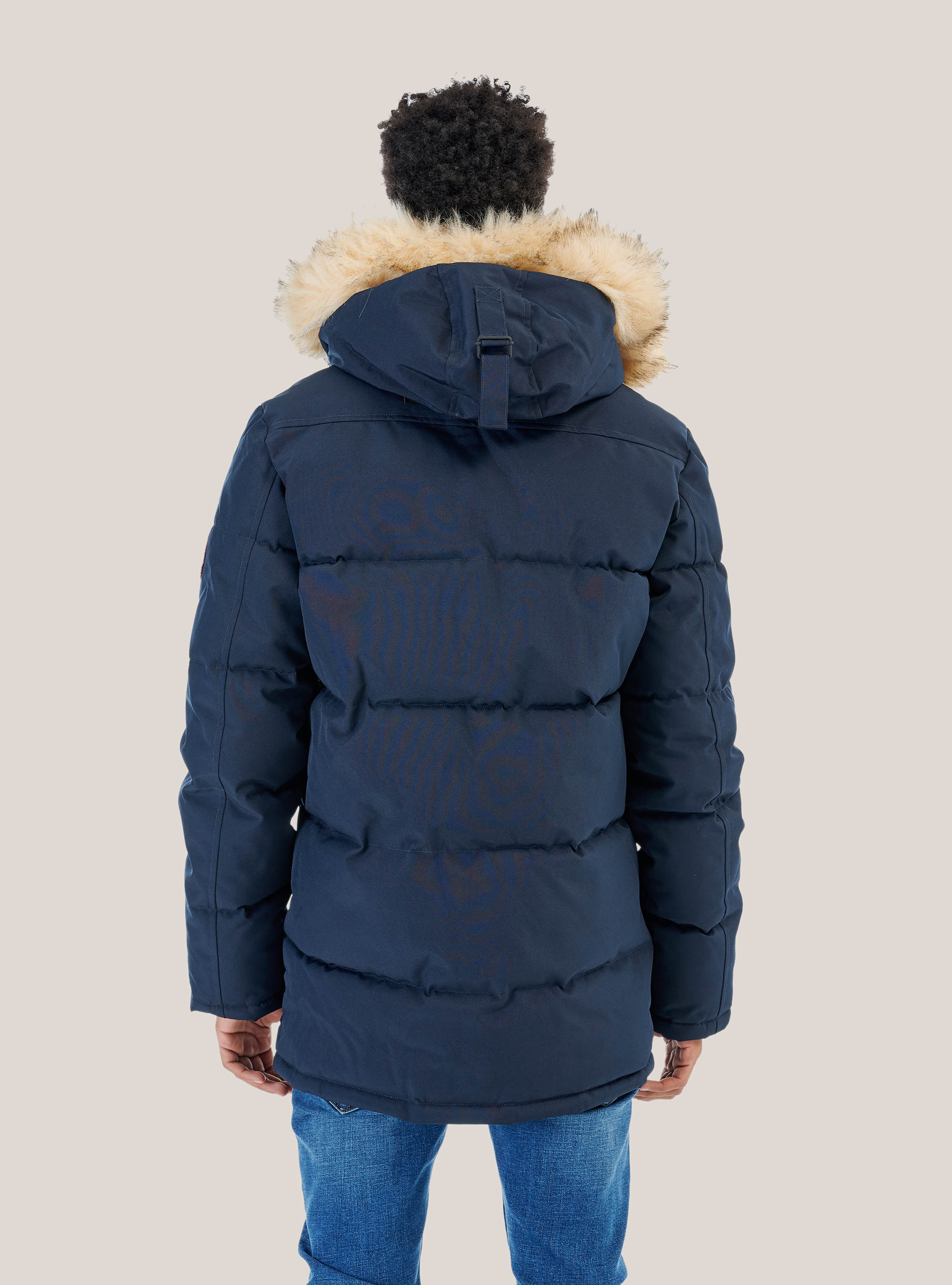 Lange, gepolsterte Weste, C2271  BLUE NAVY